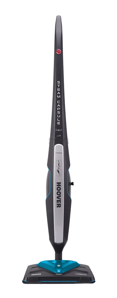 جارو شارژی هوور آمریکا Hoover CAP 1700 D Steam Cleaner Steam Capsule Plus، خاکستری/فیروزه ای