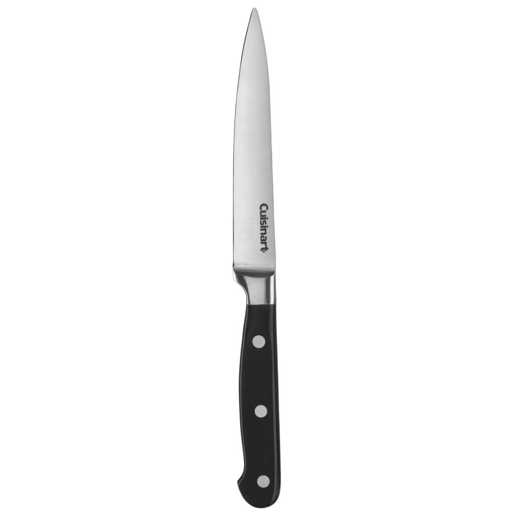 چاقو تکی آشپزخانه Cuisinart C77TR-5SUT Triple Rivet Collection Universalmesser, gezackt, 12,7 cm, Schwarz