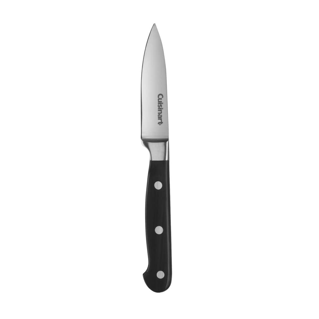 چاقوی پرچین کلاسیک Cuisinart C77TR-8SL، پرچ سه گانه، 20.3 سانتی متر، مشکی 8.9 سانتی متر (3.5 اینچ)، چاقوی جداکننده، مشکی