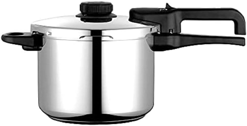 زودپز فاگور اسپانیا Dual Xpress 6 + 4 لیتر، القایی، زودپز فوق سریع، استیل ضد زنگ 18/10، انواع اجاق گاز، پایه ترمو دیفیوزر، تنظیم کننده فشار، 5 سیستم ایمنی