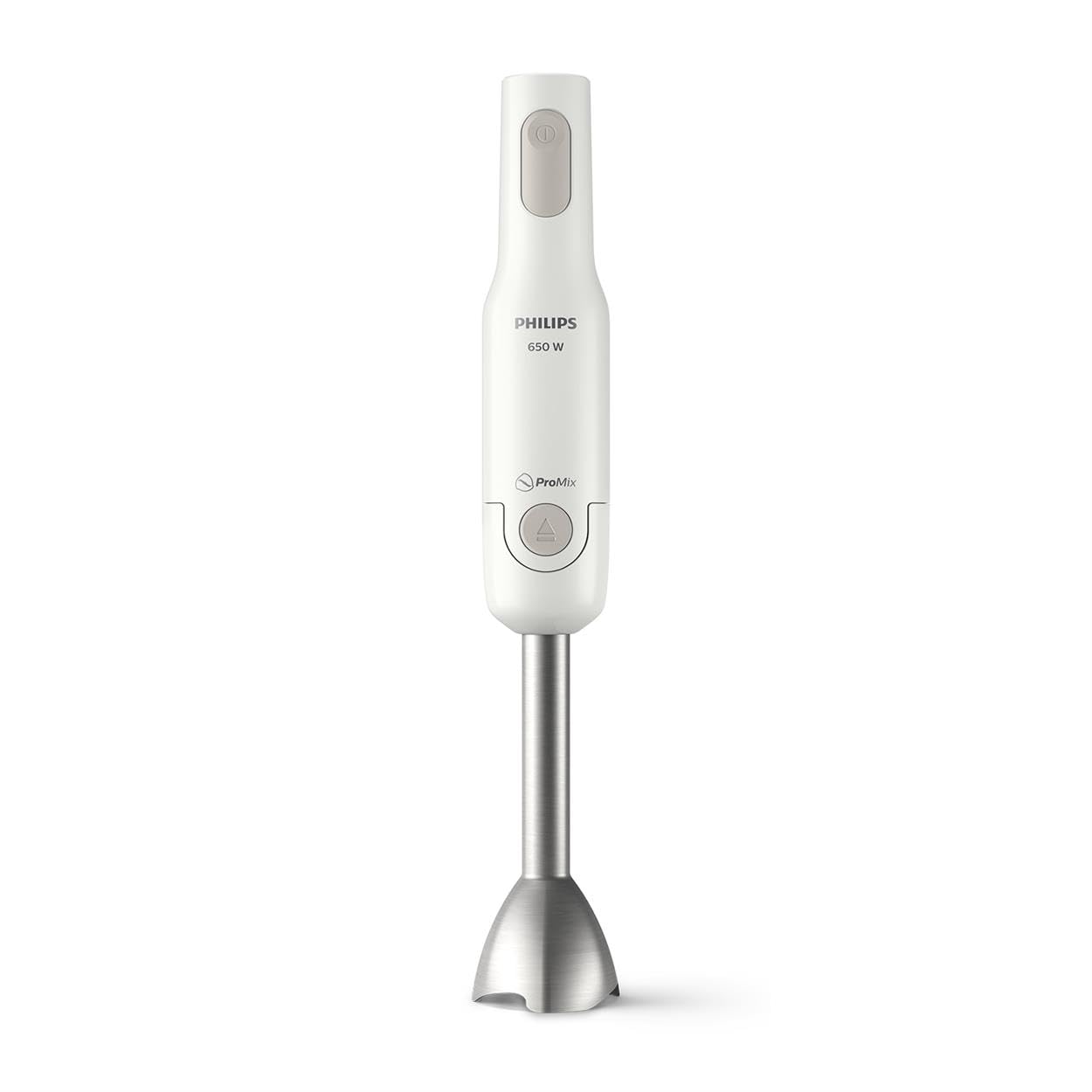 گوشت کوب برقی فیلیپس Philips Daily Collection ProMix، به طور مستقیم، ساده، قدرتمند، 650 وات، طراحی ارگونومیک، محافظ پاشش برای واحد تیغه، پلاستیک/فلز (HR2534/00)