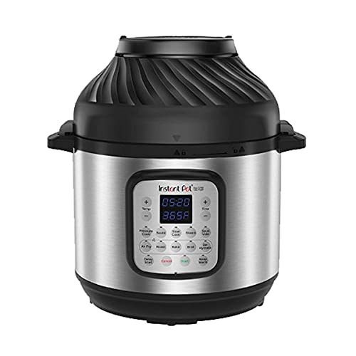 زودپز برقی مولتی کوکر اینستنت کانادا Duo Crisp + Air Fryer 11-in-1 Electric Multicooker 5.7 L - اجاق گاز فشاری، سرخ کن هوا، اجاق گاز آهسته، بخارپز، آبگیر با گریل، گرم نگه داشتن و پخت، فولاد ضد زنگ
