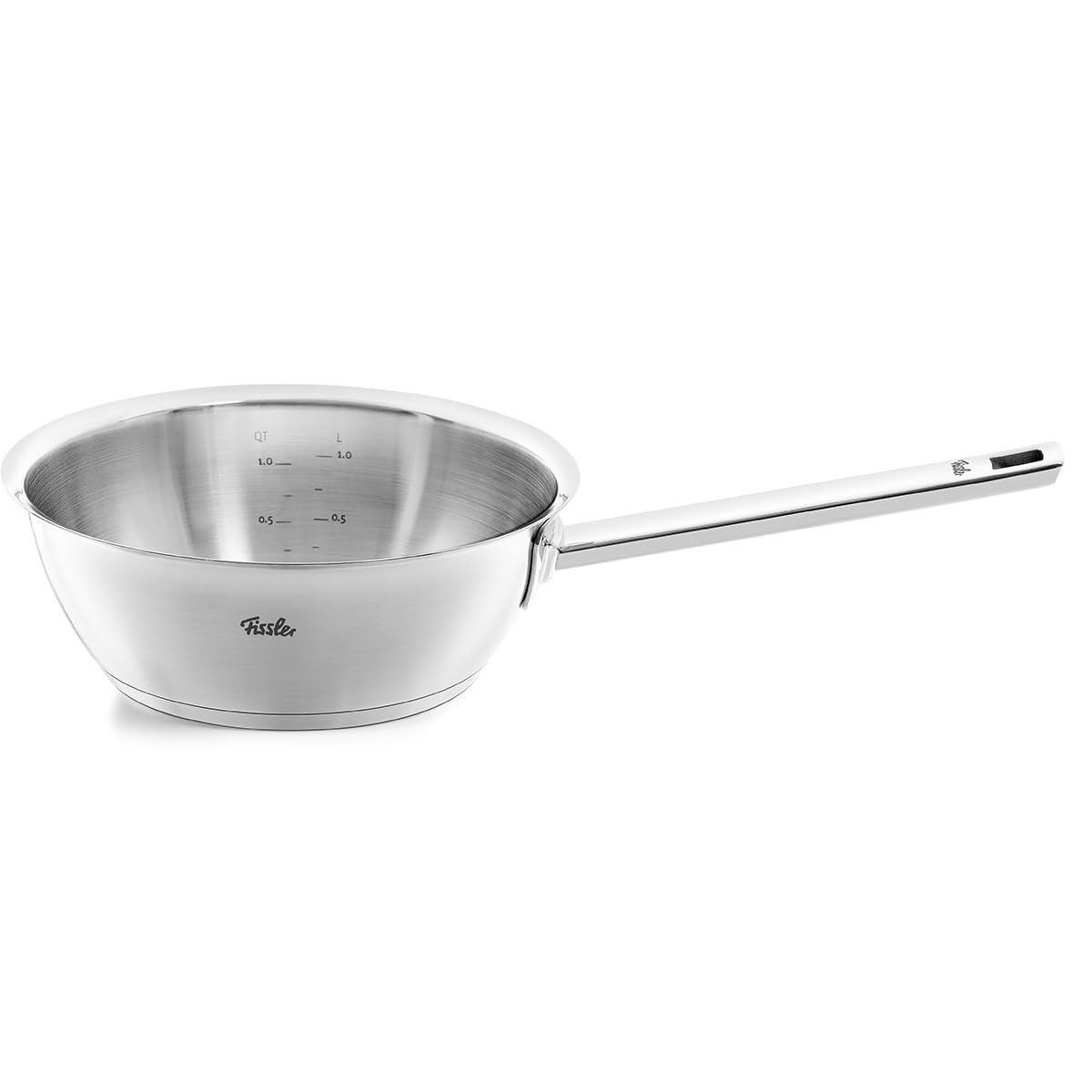 قابلمه شیر جوش فیسلر آلمان Fissler Original-Profi / ماهیتابه از جنس استیل ضد زنگ (1.9 لیتر، Ø 20 سانتی متر) با لبه ریخته گری و مقیاس داخلی