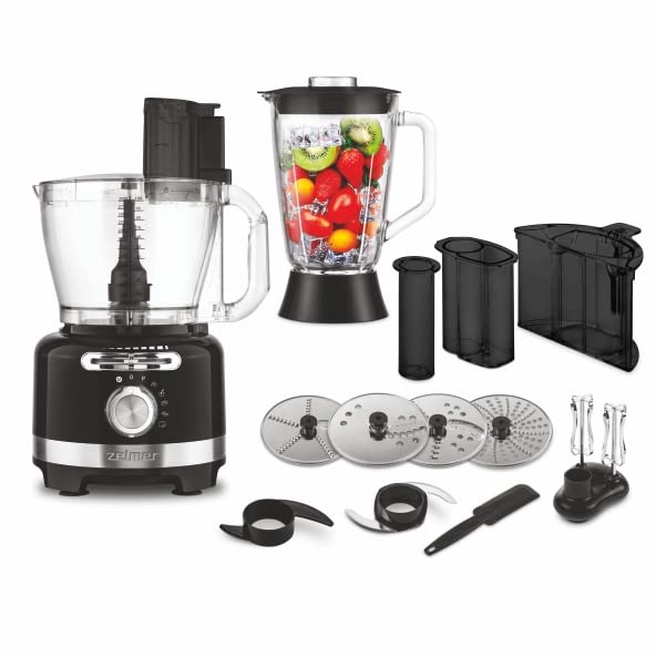 غذا ساز چند منظوره زلمر لهستان Zelmer ZFP9000B ظرفیت کاسه ۳ لیتر ۴ تیغه برش ۶ برنامه اتوماتیک