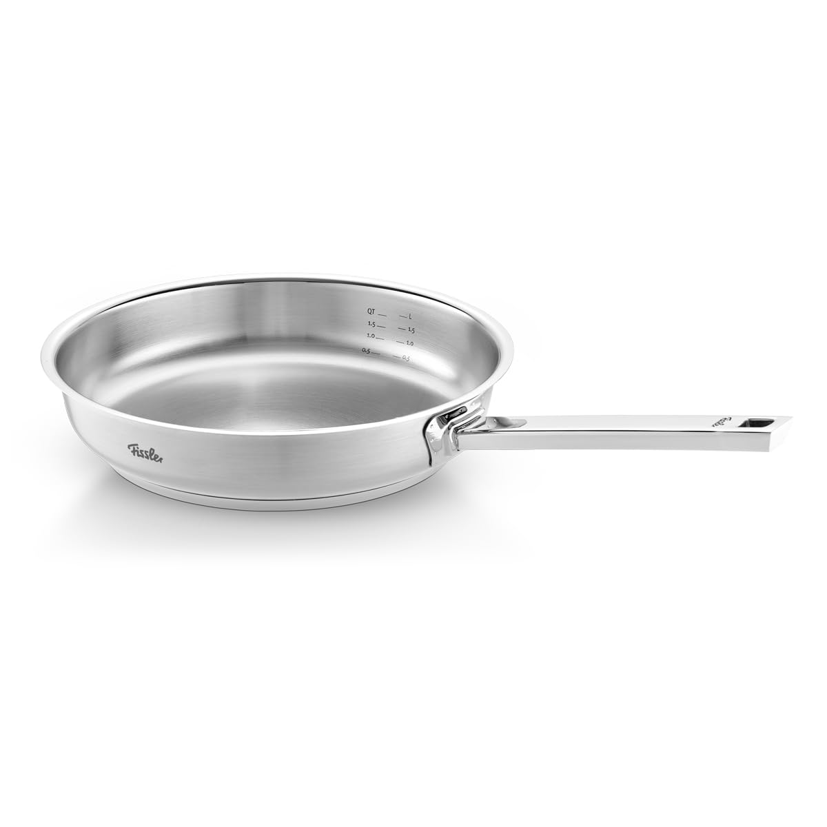 ماهیتابه فیسلر آلمان Fissler Original-Profi Collection / قابلمه فولادی ضد زنگ (Ø 24 سانتی متر) بدون روکش با مقیاس داخلی - القایی