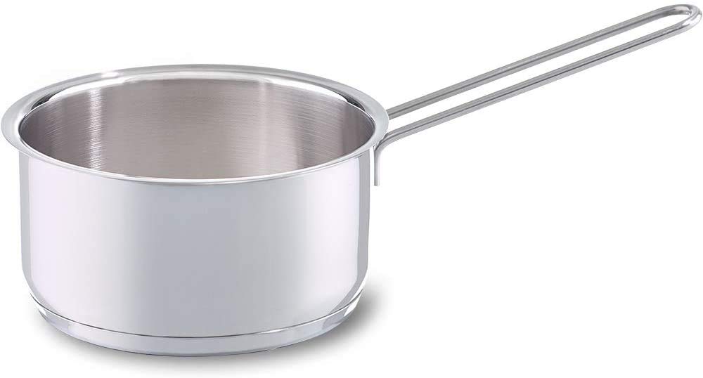 قابلمه شیر جوش فیسلر Fissler Häppchen / استیل ضد زنگ (Ø 14 سانتی متر، 1 لیتر) - بدون درب، بدون روکش - القایی، نقره ای