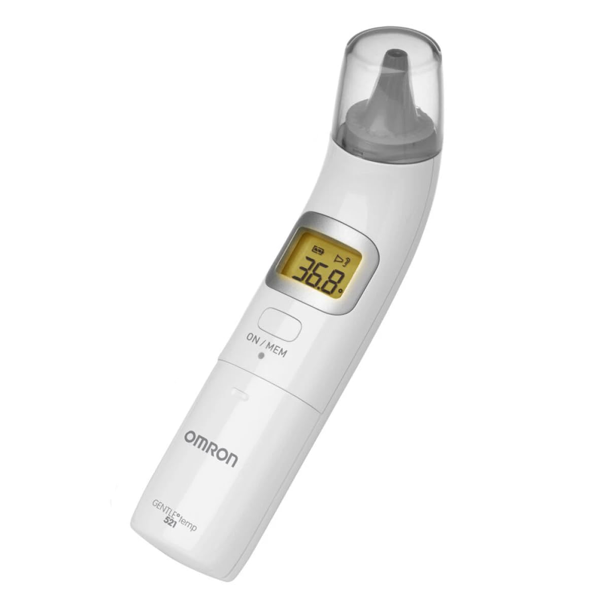 دماسنج گوش امرون ژاپن OMRON Gentle Temp 521، دماسنج تب دیجیتال با فناوری اندازه گیری مادون قرمز برای اندازه گیری دقیق در گوش