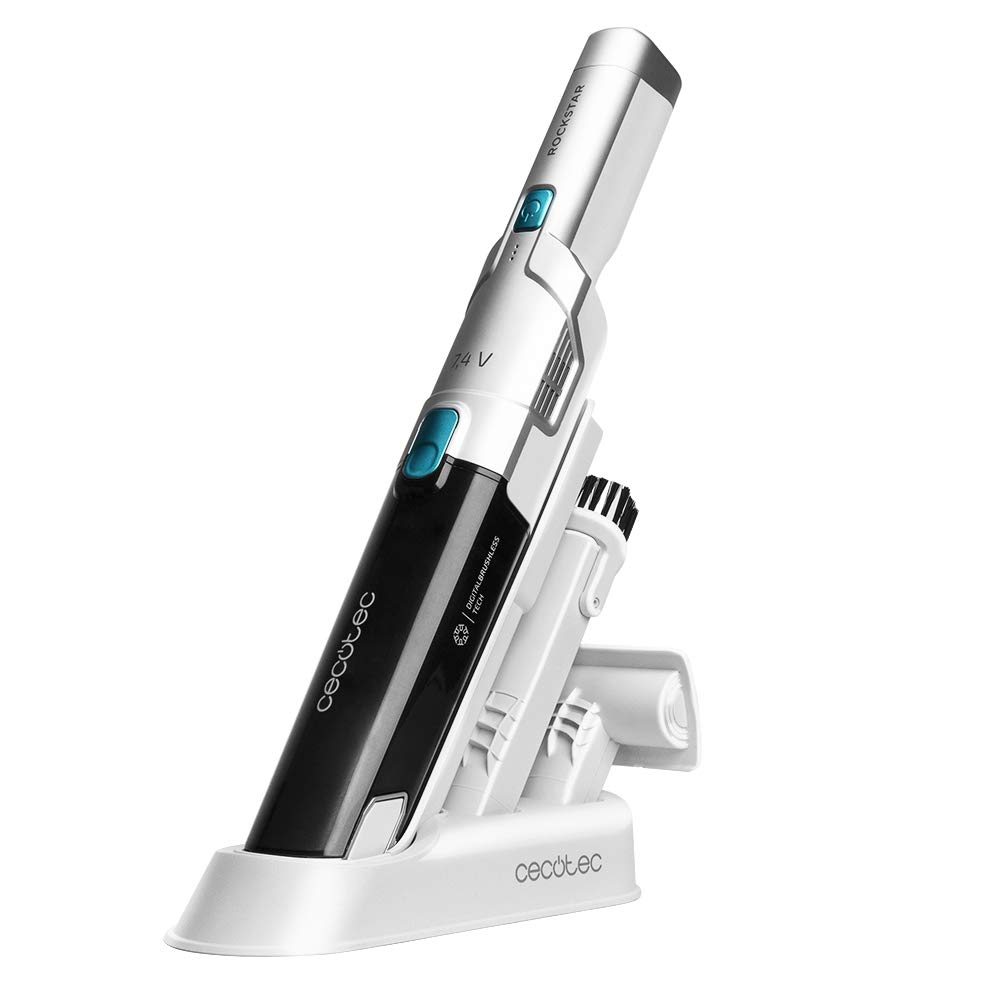 Cecotec Conga Rockstar Micro 6000. جاروبرقی دستی، موتور دیجیتال براشلس 90 وات، قدرت مکش 10 کیلو پاسکال، تا 15 دقیقه زمان اجرا، 2 حالت برق (سری 6000)