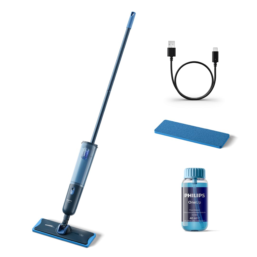 تی شارژی فیلیپس هلند وان‌آپ سری ۳۰۰۰ Philips OneUp 3000 Series XV3101/01  تمیز کننده کف ۲ برابر تی‌کشی سریع‌تر،با چرخش ۳۶۰ درجه، تنظیم رطوبت