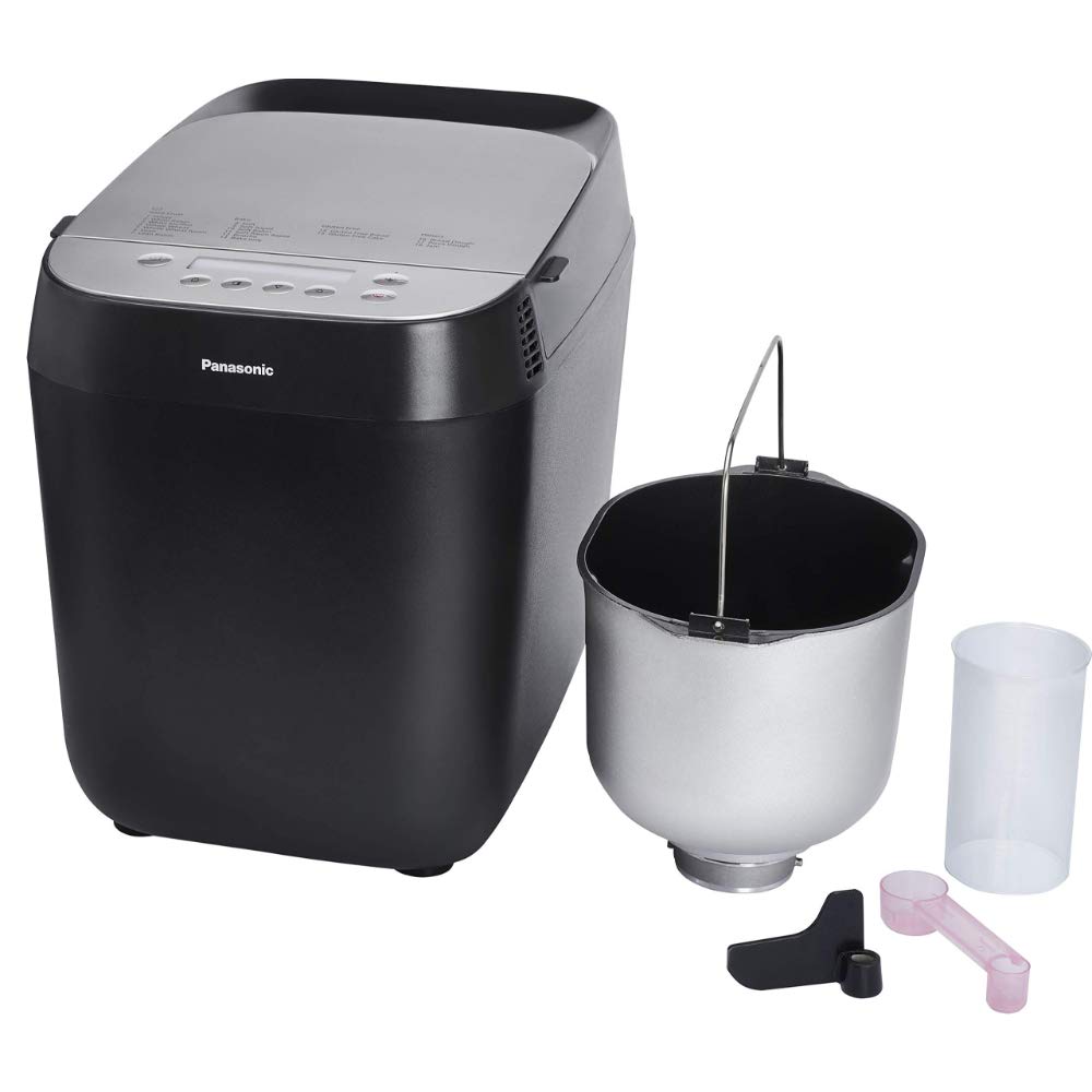 نان ساز پاناسونیک کروستینا SD-ZD2010 برای نان ترد (18 برنامه، دستگاه نان، بدون گلوتن، نان ترد، نان ترد غلات کامل)، مشکی