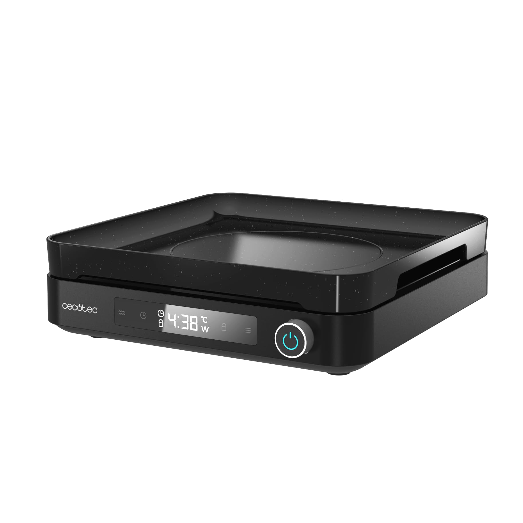 اجاق برقی تک شعله سکوتک اسپانیا Cecotec با لوازم جانبی Full Magma Grill. ۲۰۰۰ وات، ۱۰ سطح قدرت، شیشه ایمنی، کنترل لمسی، قابل برنامه‌ریزی، دمای قابل تنظیم، طراحی زیبا