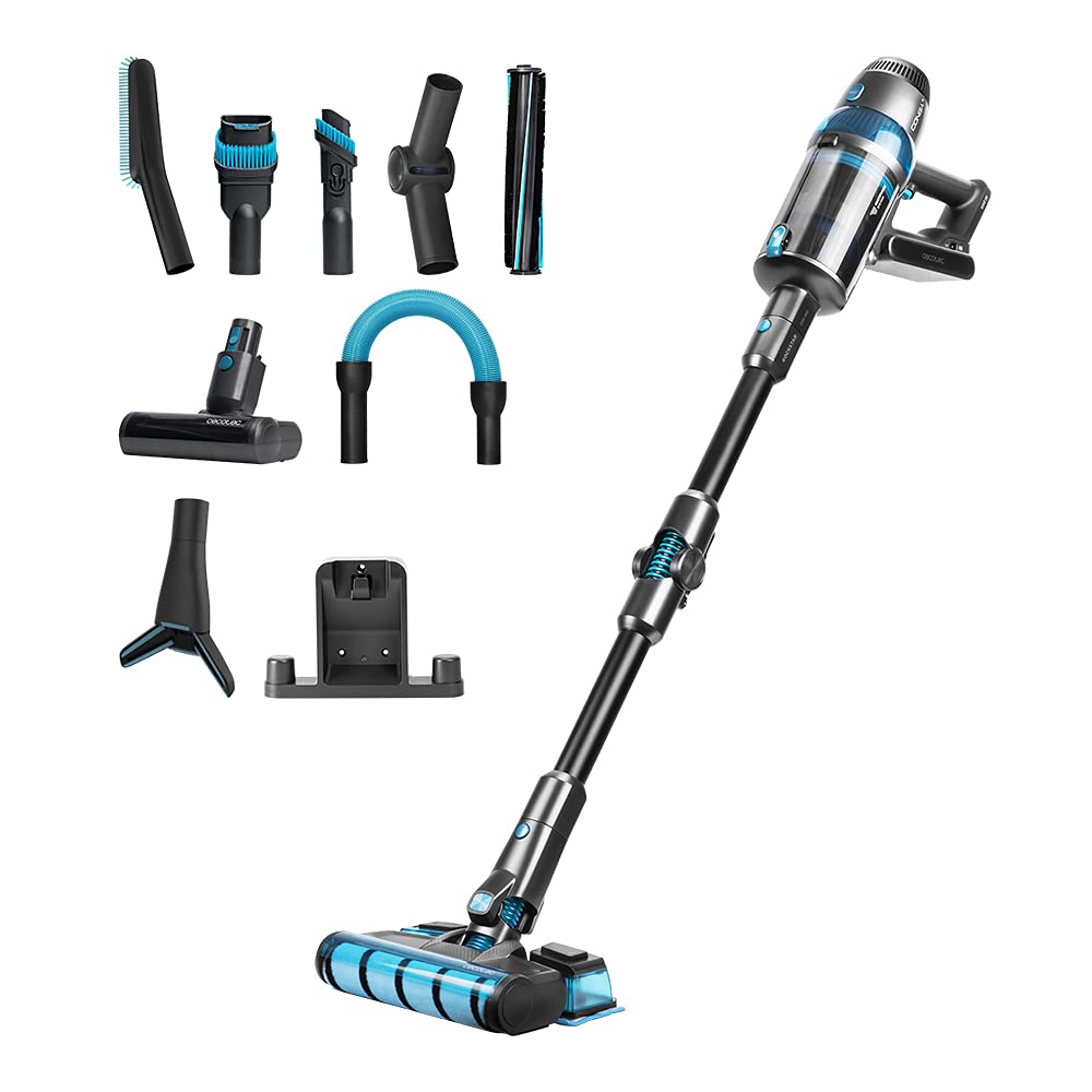 جاروبرقی Cecotec Conga Rockstar Series 900، موتور براشلس دیجیتال، قدرت مکش بالا، چندین برنامه، باتری Immortal (900 X-Treme) (1500 Ultimate، ErgoWet)