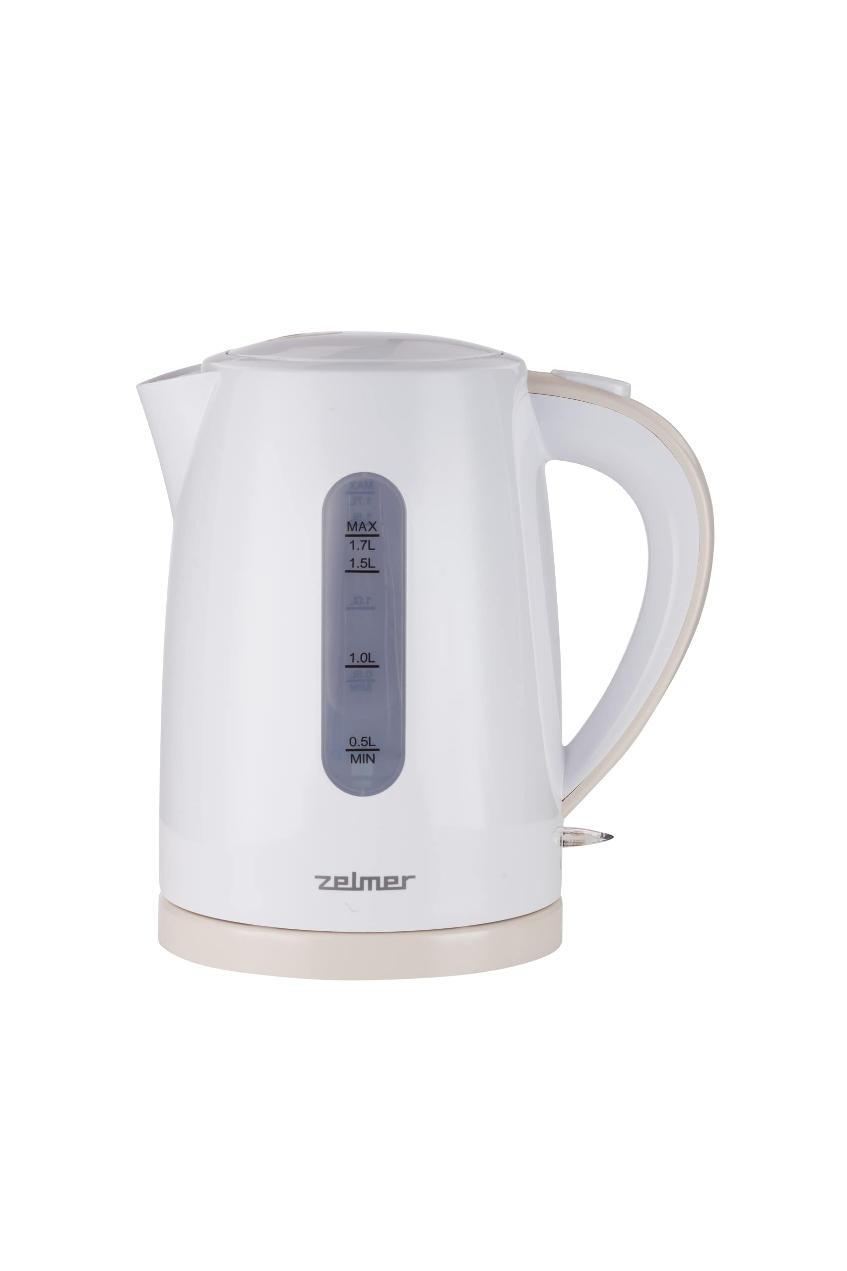 کتری برقی زلمر لهستان Zelmer ZCK7616I، ۱.۷ لیتر، ۲۲۰۰ وات، فیلتر ضد رسوب، بدون BPA، خاموش شدن خودکار، پایه چرخان