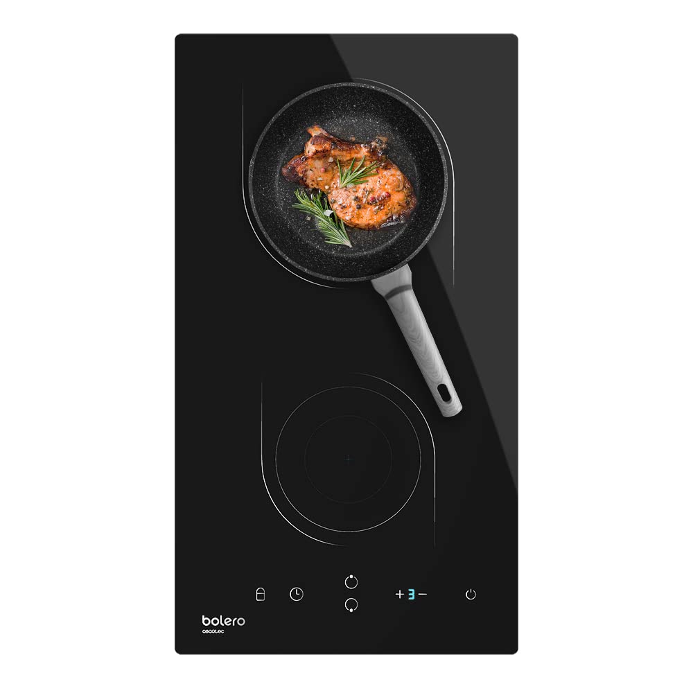 اجاق برقی 2 شعله سکوتک اسپانیا Cecotec مدل Bolero Squad I 2000، حداکثر توان ۳۵۰۰ وات، ۹ سطح قدرت، کنترل لمسی، تایمر برای هر منطقه، آشکارساز صفحه، قفل کودک