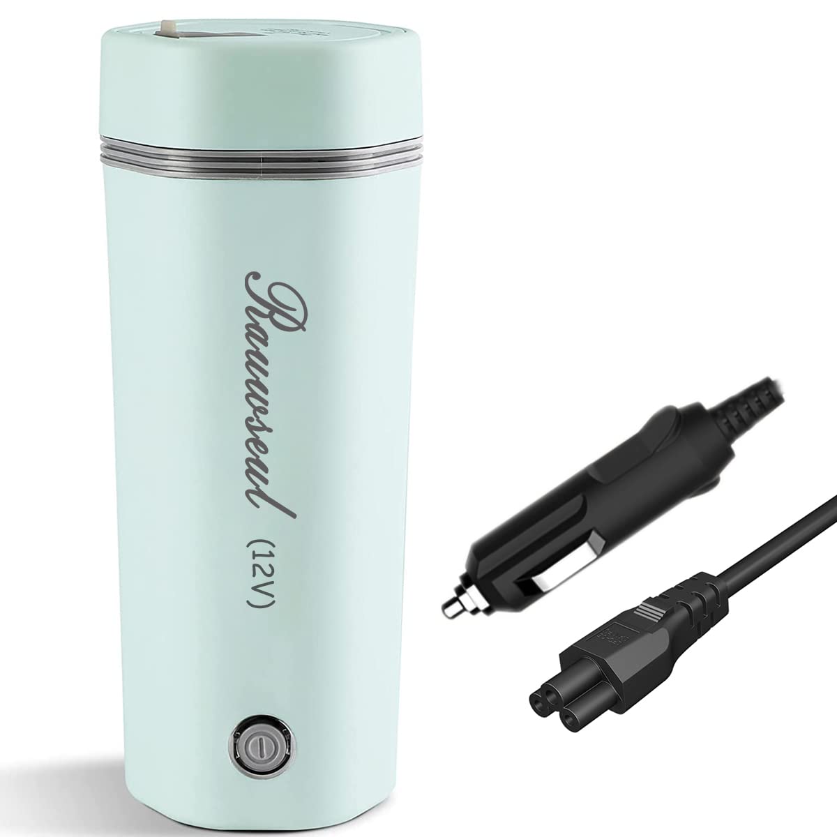 فلاسک شارژی مسافرتی قابل حمل، 12 ولت/7 آمپر، 80 وات، 350 میلی لیتر، کتری چای برقی برای ماشین ، دمای گرمایش تا 98 درجه سانتی گراد