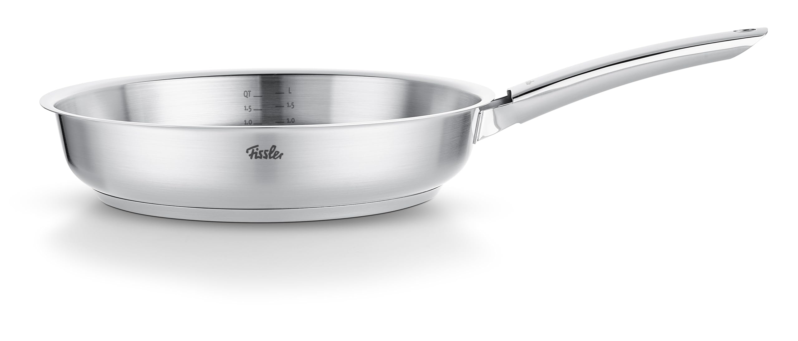 ماهیتابه فیسلر آلمان Fissler Pure Collection / تابه استیل ضد زنگ (Ø 28 سانتی متر) قابلمه بدون روکش، جرم گیری داخلی، 10 سال ضمانت – القایی