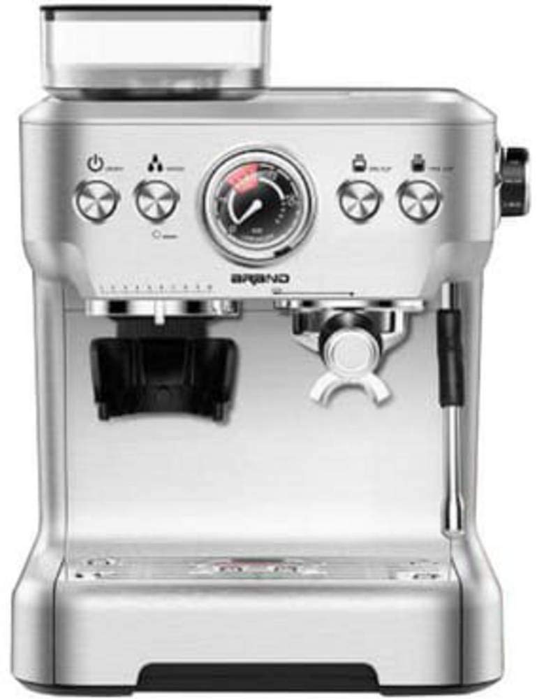 دستگاه اسپرسوساز تریزا سوئیس باریستا پلاس با آسیاب یکپارچه، سیستم بویلر دوگانه، فشار پمپ 20 بار، نازل بخار چرخان، مخزن آب 2.7 لیتری، نقره‌ای