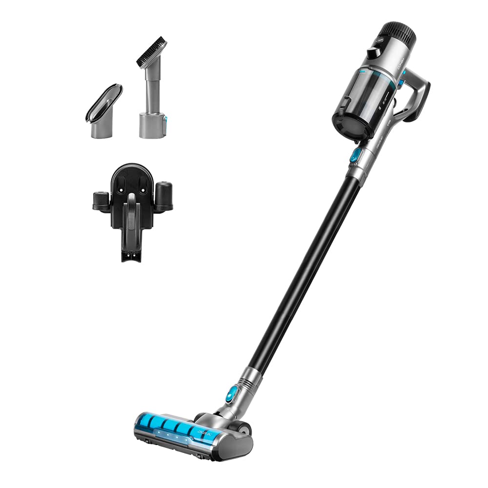 جارو شارژی Cecotec Conga Rockstar 880 Ultimate، 480 W، 3 در 1: جاروبرقی عمودی، جارویی و دستی، موتور بدون برس دیجیتال، 30 کیلو پاسکال، خودکار 100 دقیقه، برس Jalisco