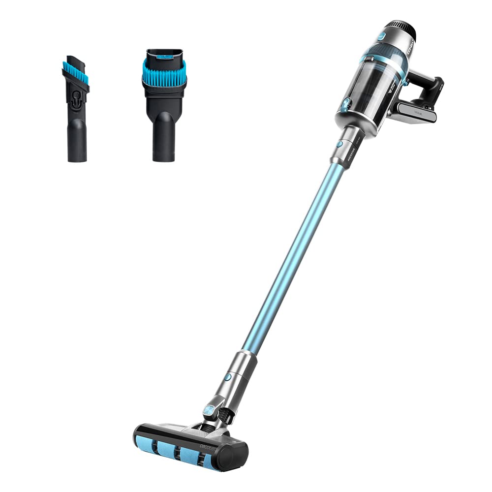 جارو شارژی Cecotec Conga Rockstar 1600 Titanium، 680 W و 26 kPa، موتور دیجیتال، برس Jalisco، 230 AW، خودکار 75 دقیقه، 4 حالت، صفحه نمایش دیجیتال، لوازم جانبی