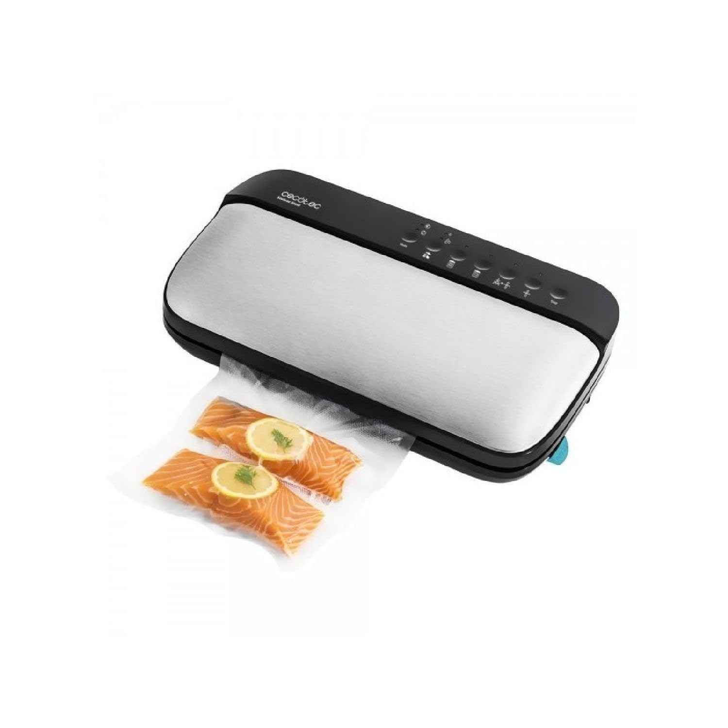 وکیوم سکوتک اسپانیا Cecotec SealVac، درزگیری وکیوم هوابند، فشار 0.9 بار، طول درزگیری تا 30 سانتی‌متر، ظرفیت مکش 24 لیتر در دقیقه، 5 کیسه، رول فیلم