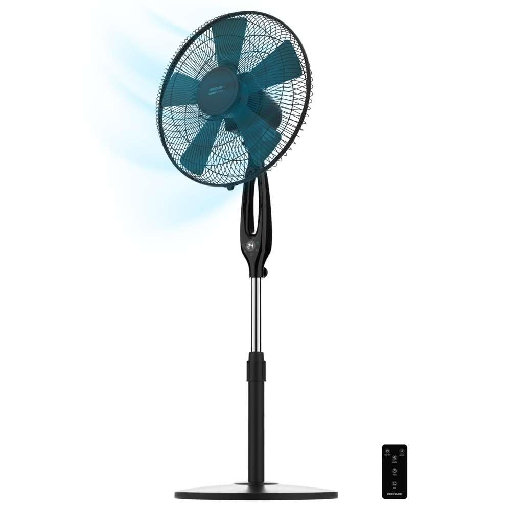 پنکه پایه‌دار سکوتک اسپانیا Cecotec EnergySilence 560 Max Smart 45 W، قطر ۱۶ اینچ، ۵ پره، تایمر ۱۲ ساعته، صفحه نمایش LED، کنترل لمسی، ۳ سرعته، نوسان خودکار
