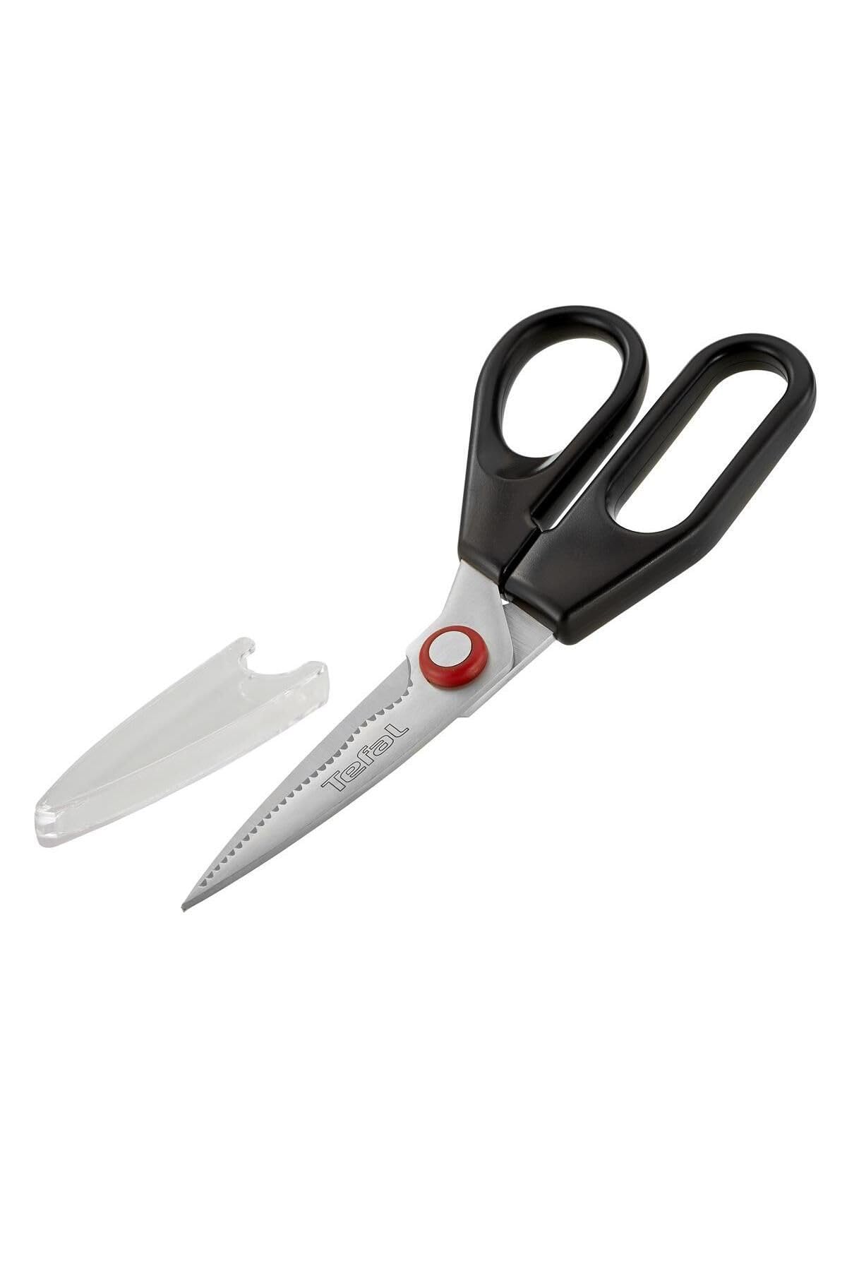 قیچی آشپزخانه تفال Ingenio K20713 | محکم و به خوبی در دست می نشیند | مشکی | قابل شستشو در ماشین ظرفشویی