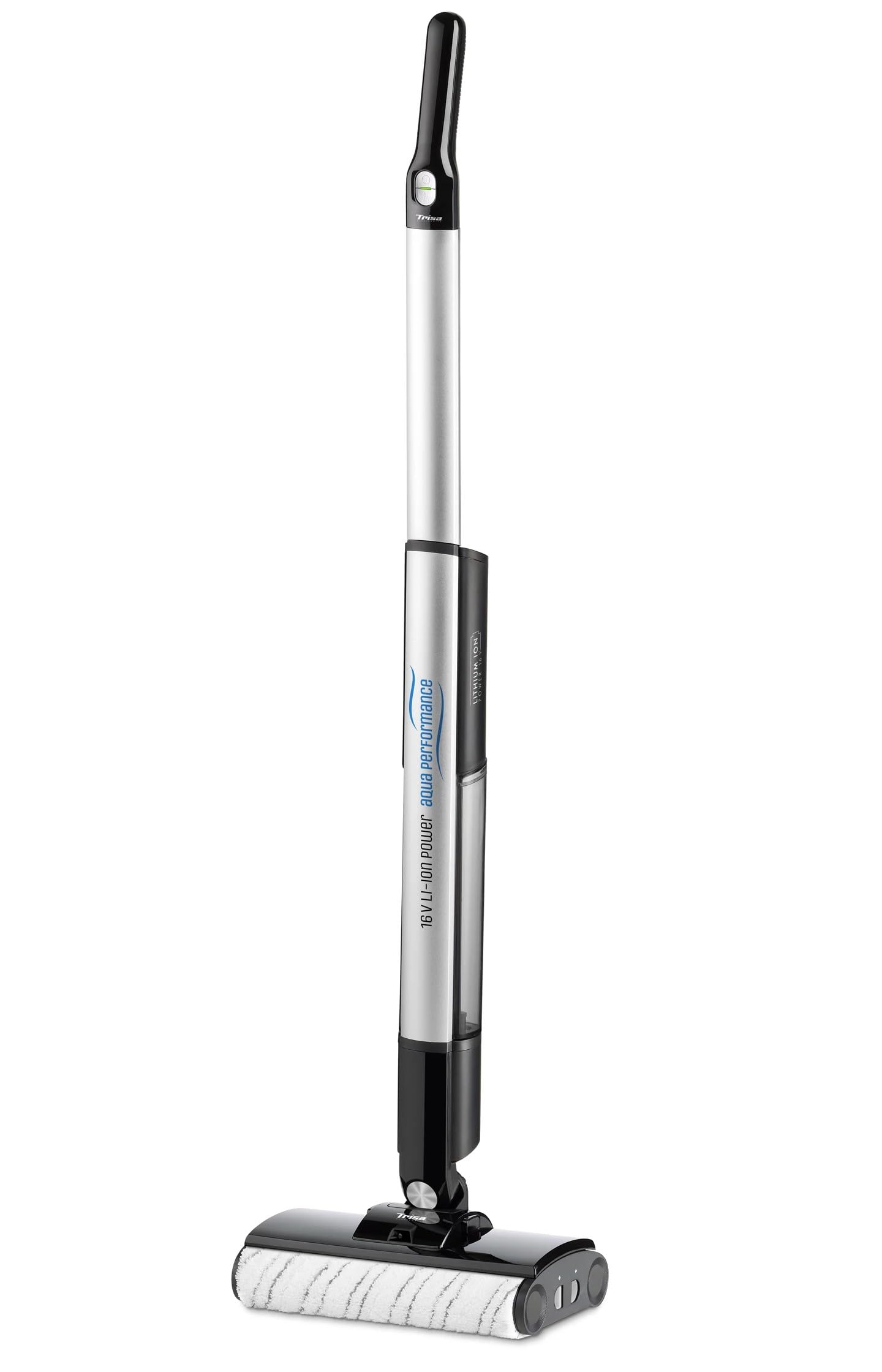 جاروبرقی خشک و تر تریزا سوئیس باتری دار - جاروبرقی بی سیم با فناوری دو غلتکی، مخزن آب شیرین 350 میلی لیتری، مناسب برای پارکت، قابلیت ایستاده، قابل شستشو با ماشین لباسشویی