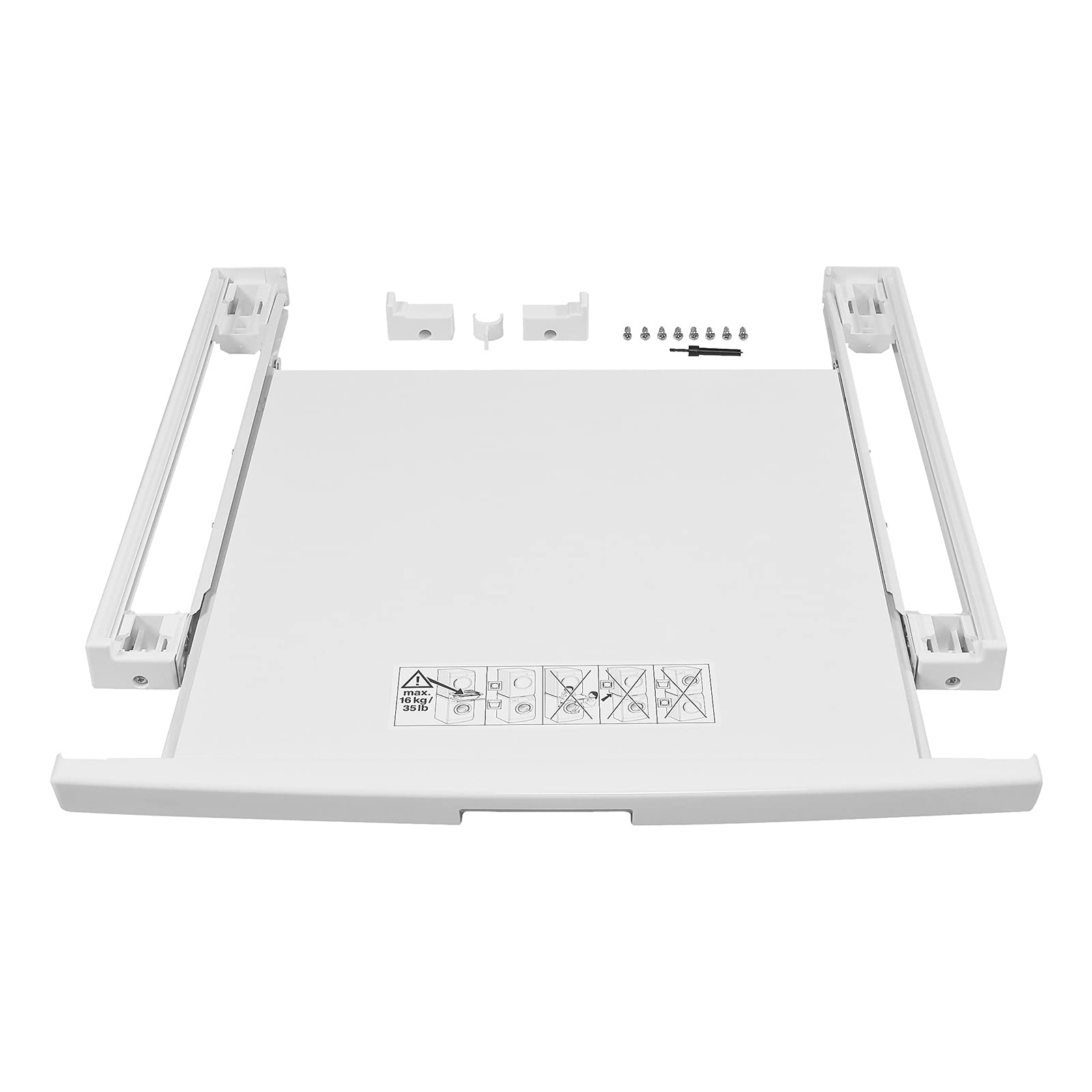 کیت اتصال زیمنس WZ20400، با قابلیت جدا شدن، برای قرار دادن ایمن خشک کن و ماشین لباسشویی روی هم، تکی