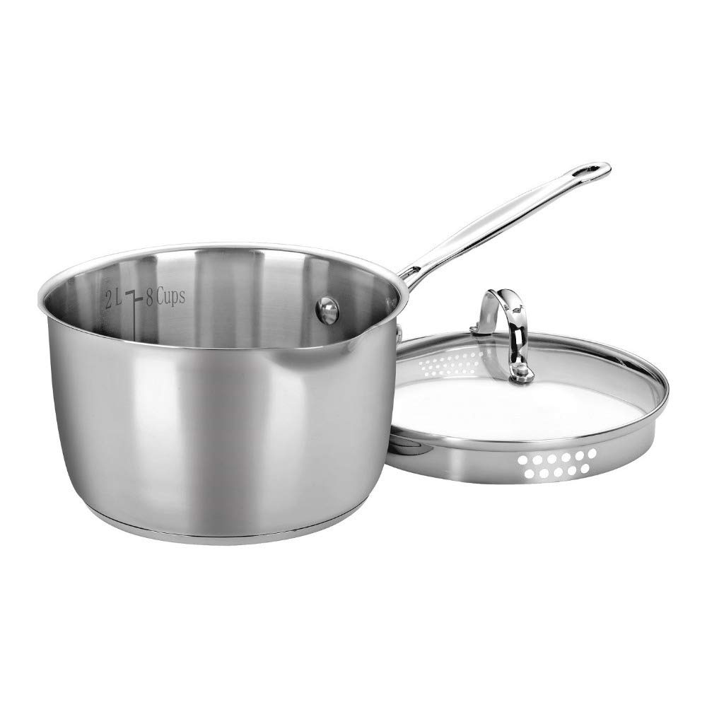 قابلمه کلاسیک 7193-20P سرآشپز Cuisinart با درب، 3 لیتر