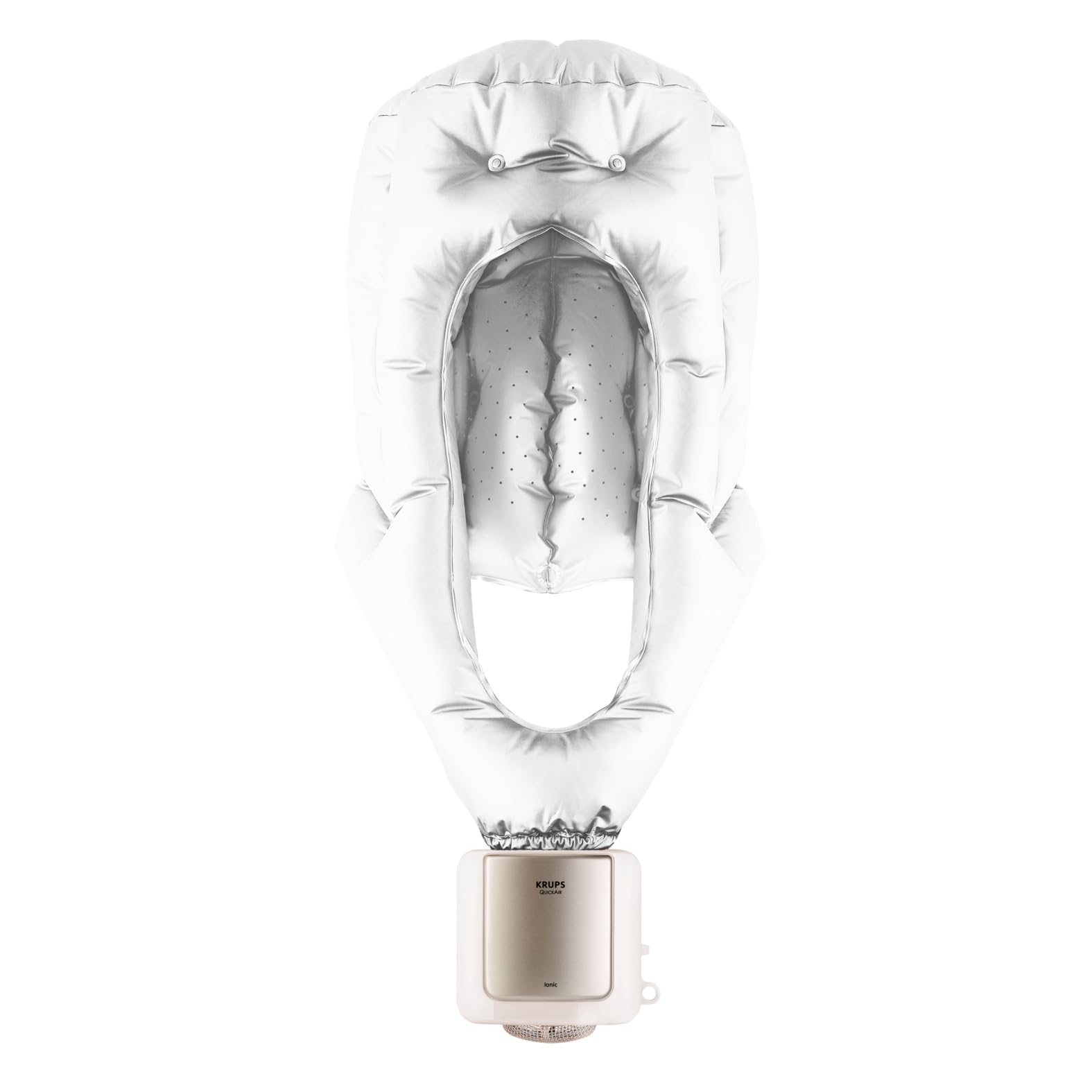 هود سشوار Krups، 2 حالت دما، عملکرد کول شات، برای موهای حجیم، سیم بلند، کیف نگهداری، 600 وات، سفید، هود سشوار CF6000N1 | کول شات