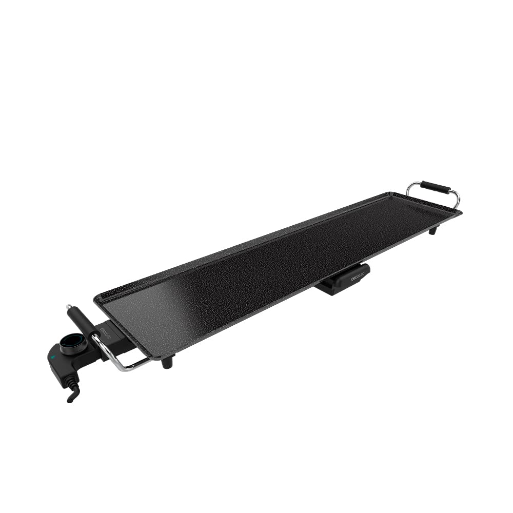 گریل برقی سکوتک اسپانیا Cecotec Tasty&Grill 3000 RockWater XXL. ۲۴۰۰ وات، سطح بزرگ ۹۰x۲۲ سانتی‌متر، پوشش RockStone، نچسب، ترموستات قابل تنظیم