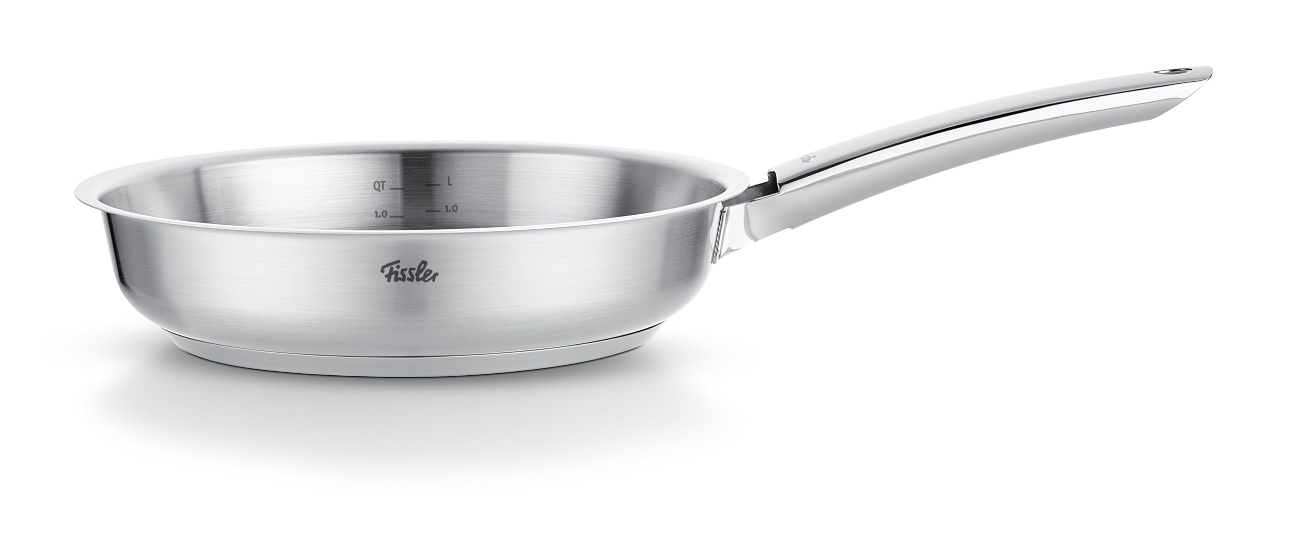 ماهیتابه فیسلر آلمان Fissler Pure Collection / تابه استیل ضد زنگ (Ø 24 سانتی متر) قابلمه بدون روکش، جرم گیری داخلی، 10 سال ضمانت – القایی