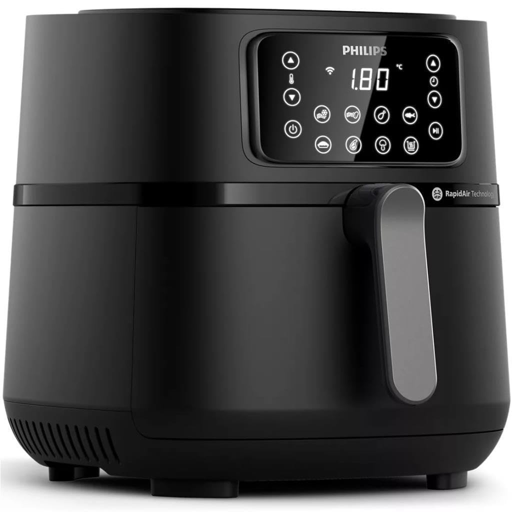 سرخ کن بدون روغن فیلیپس هلند PHILIPS Airfryer Connected XXL HD9285/96 5000 series 7.2 L 6 نفره 16 پیش تنظیم مشکی
