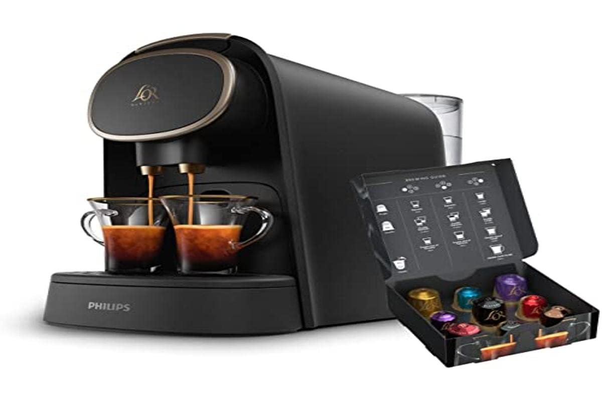 قهوه ساز کپسولی فیلیپس هلند  Philips L'OR BARISTA LM8016/90 (سیستم 2 فنجان) متالیک/مشکی مات