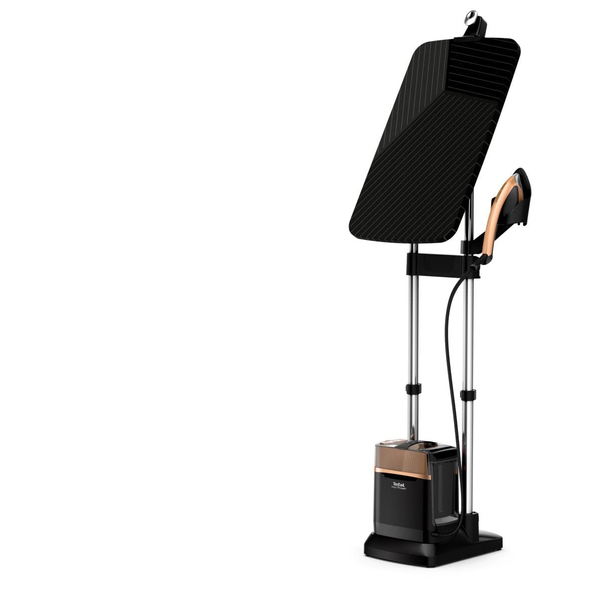 اتو بخار ایستاده تفال فرانسه TEFAL QT2020 IXEO نرم‌کننده بخار با برد هوشمند 3 حالته یکپارچه ضد عفونی و اتوکشی فن آوری بخار فشار قوی