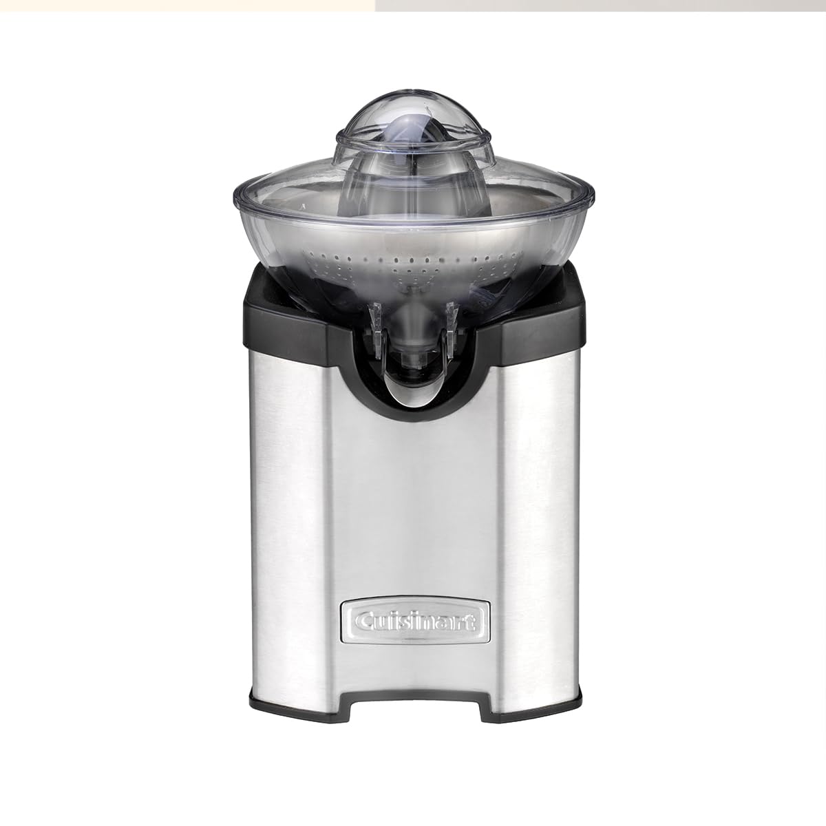 آب مرکبات گیری الکتریک Cuisinart | دستگاه آبمیوه گیری برای همه سایزها - پرتقال، لیمو، لیموترش، گریپ فروت | بدون چکه | قابل شستشو در ماشین ظرفشویی | اندازه جمع و جور | فولاد ضد زنگ