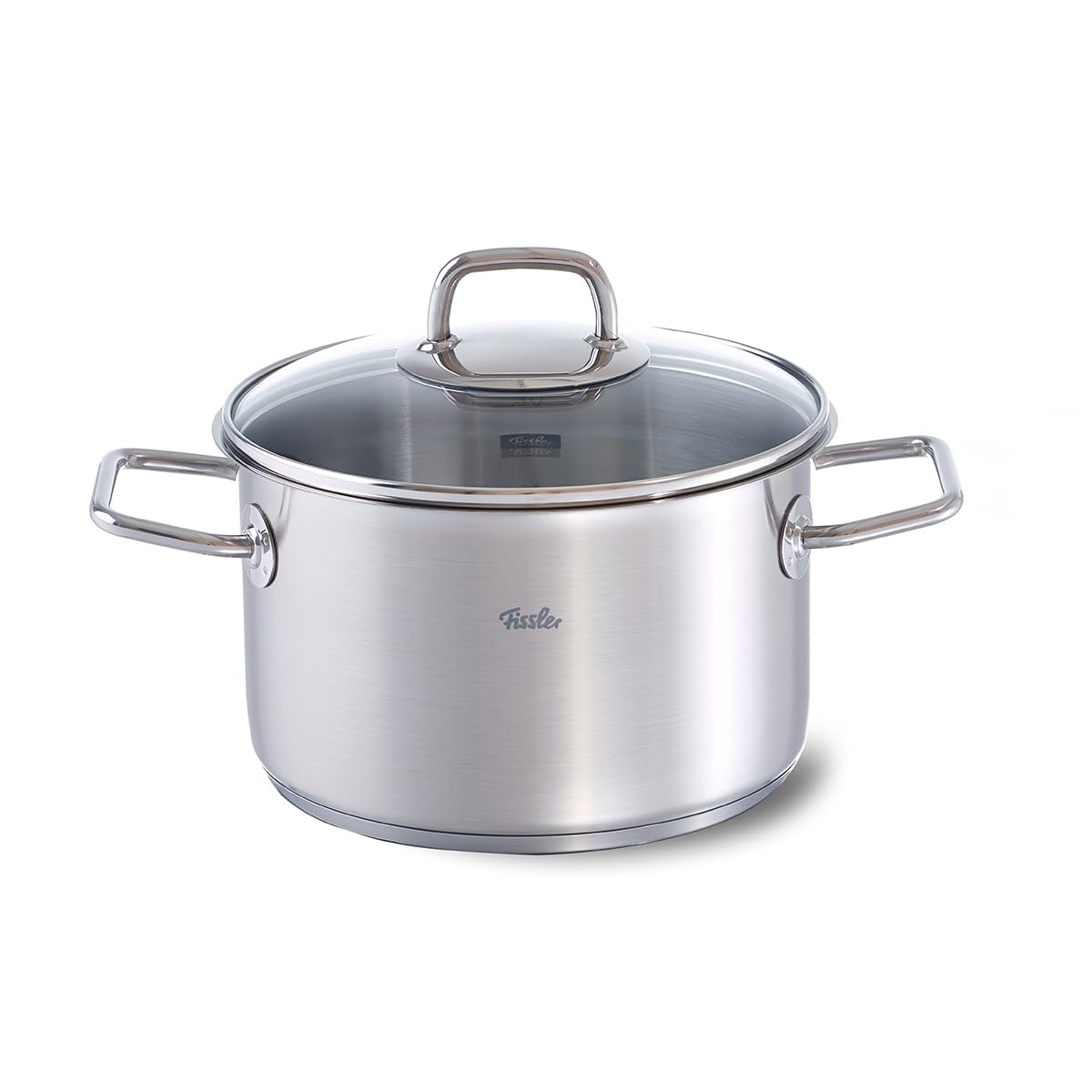 قابلمه تکی فیسلر Fissler Viseo / استیل ضد زنگ (3.6 L - Ø 20 سانتی متر) قابلمه با درب شیشه ای، مقیاس داخلی، لبه ریختن، قابلمه القایی، صرفه جویی در انرژی، برای انواع اجاق گاز - از جمله القایی