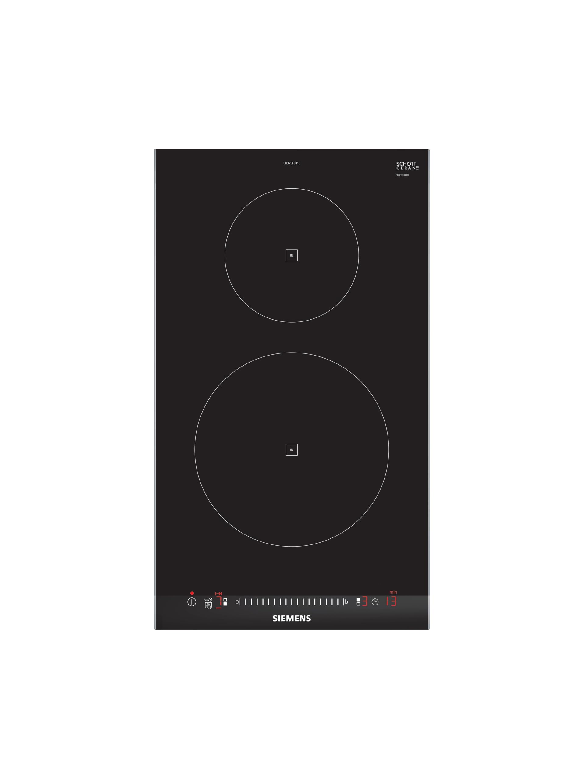 اجاق گاز برقی زیمنس EH375FBB1E iQ100، سرامیک شیشه‌ای، 30.2 سانتی‌متر، عملکرد powerBoost، بدون قاب، 30 سانتی‌متر بدون قاب