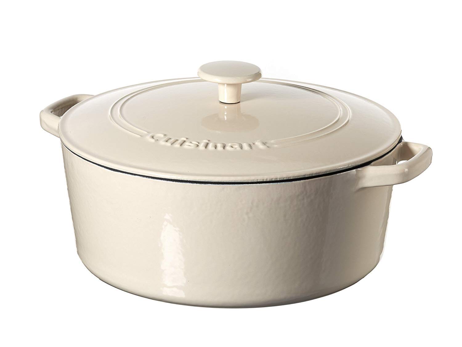 قابلمه چدنی Cuisinart Casserole Iron, cremefarben, 7-Quart
