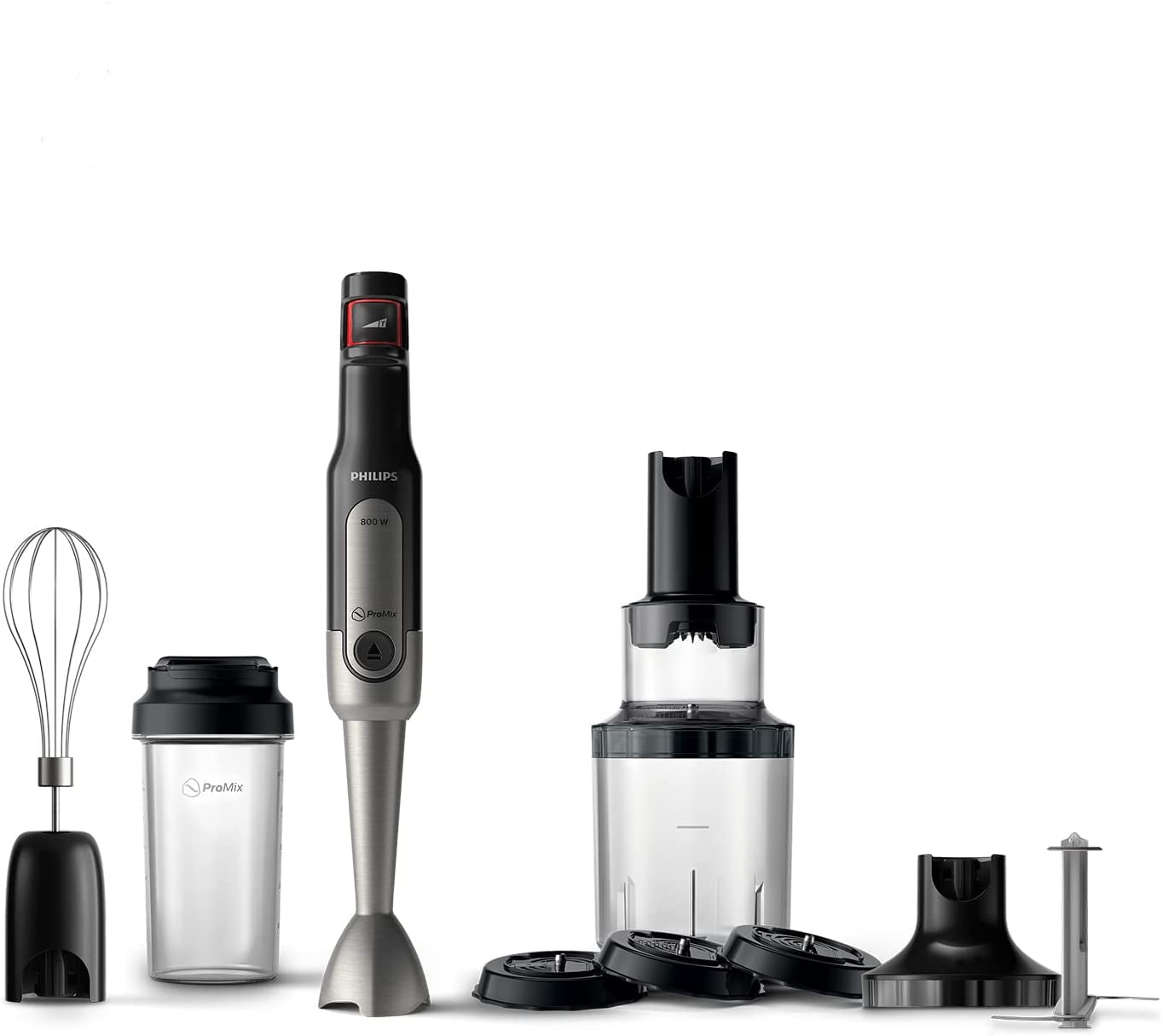 گوشت کوب برقی چند کاره فیلیپس Viva HR2657/90 (800 وات، SpeedTouch، شامل بطری نوشیدنی 2 در 1 ToGo، برش مارپیچ، پیوست همزن)