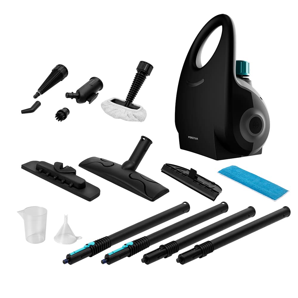 بخارشوی سکوتک اسپانیا Cecotec HydroSteam 2030 Active، 2000 وات، ظرفیت مخزن 750 میلی لیتر، فشار 4 بار، خروجی بخار 35 گرم در دقیقه، شعاع عملکرد تا 6 متر، شامل 12 قطعه جانبی