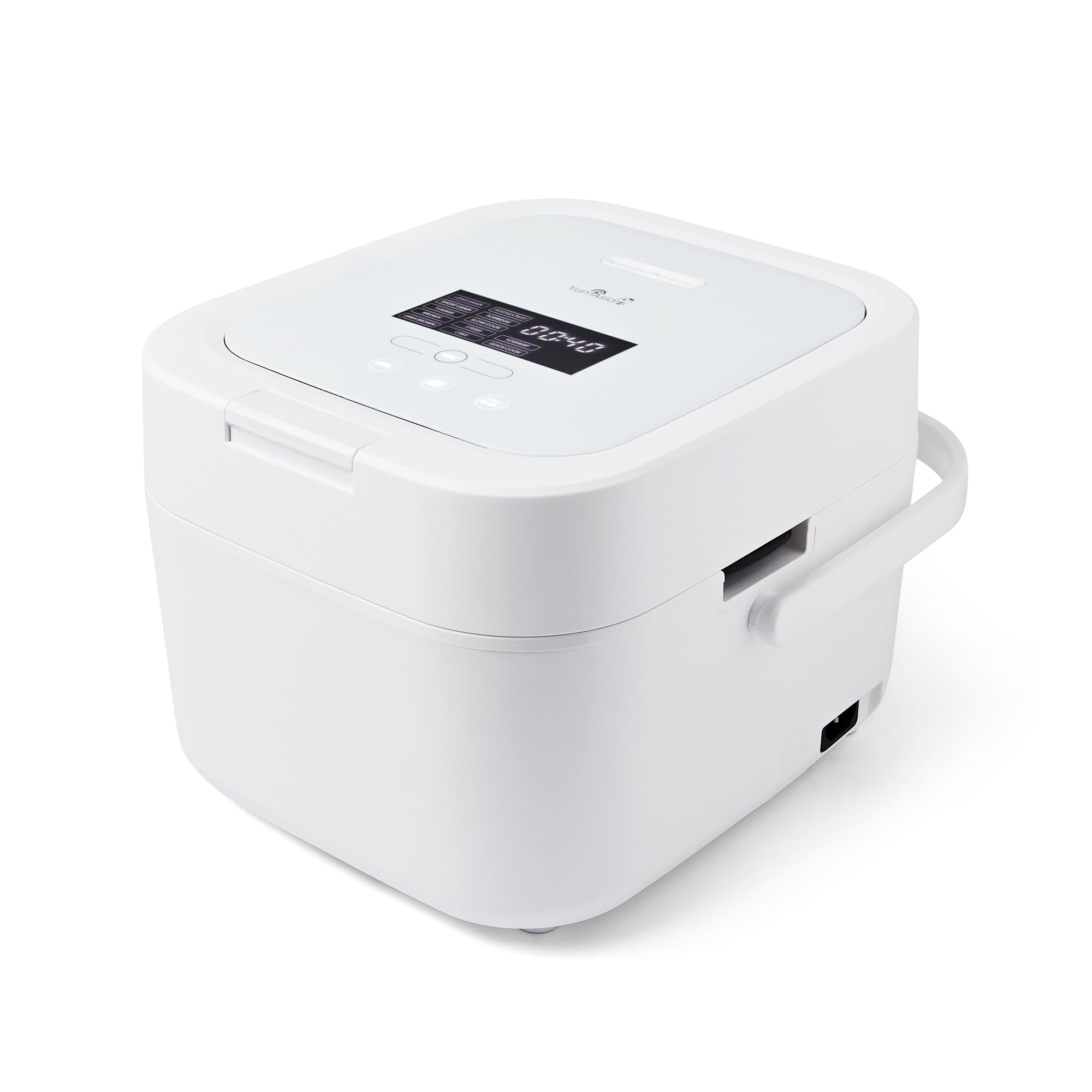 پلوپز یام آسیا انگلستان Yum Asia Hotaru با گرمایش القایی UMAI (IH) و کاسه سرامیکی (3 فنجان، 0.54 لیتر)، 7 عملکرد پخت برنج، 5 عملکرد مولتی پز، صفحه نمایش LED، دوشاخه EU 220-240 V (سفید یخی)