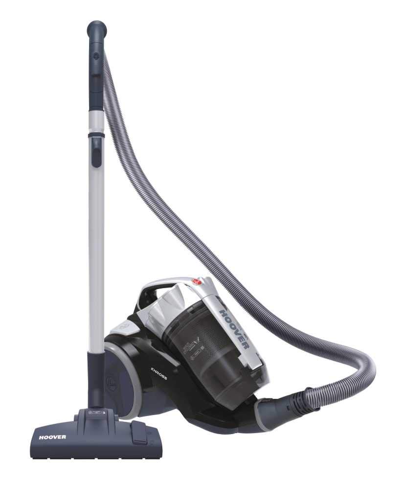 جارو برقی هوور آمریکا Hoover KS31PAR011، قابل یدک کشی بدون کیسه، مشکی و خاکستری، 550 وات