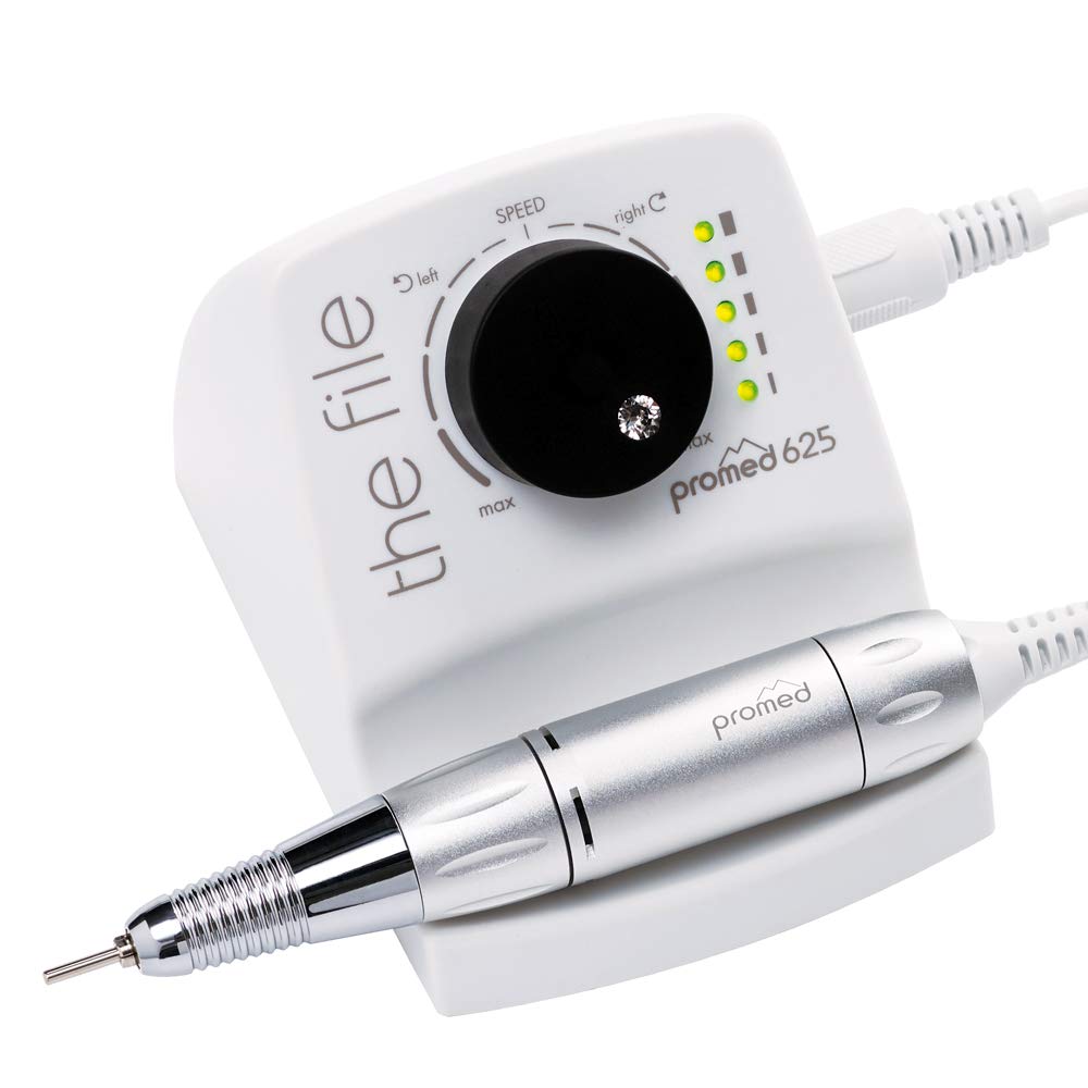 سوهان ناخن برقی Promed the file 625، ناخن‌گیر برای مانیکور و پدیکور، ناخن‌های طبیعی ژل اکریلیک، 25000 دور در دقیقه