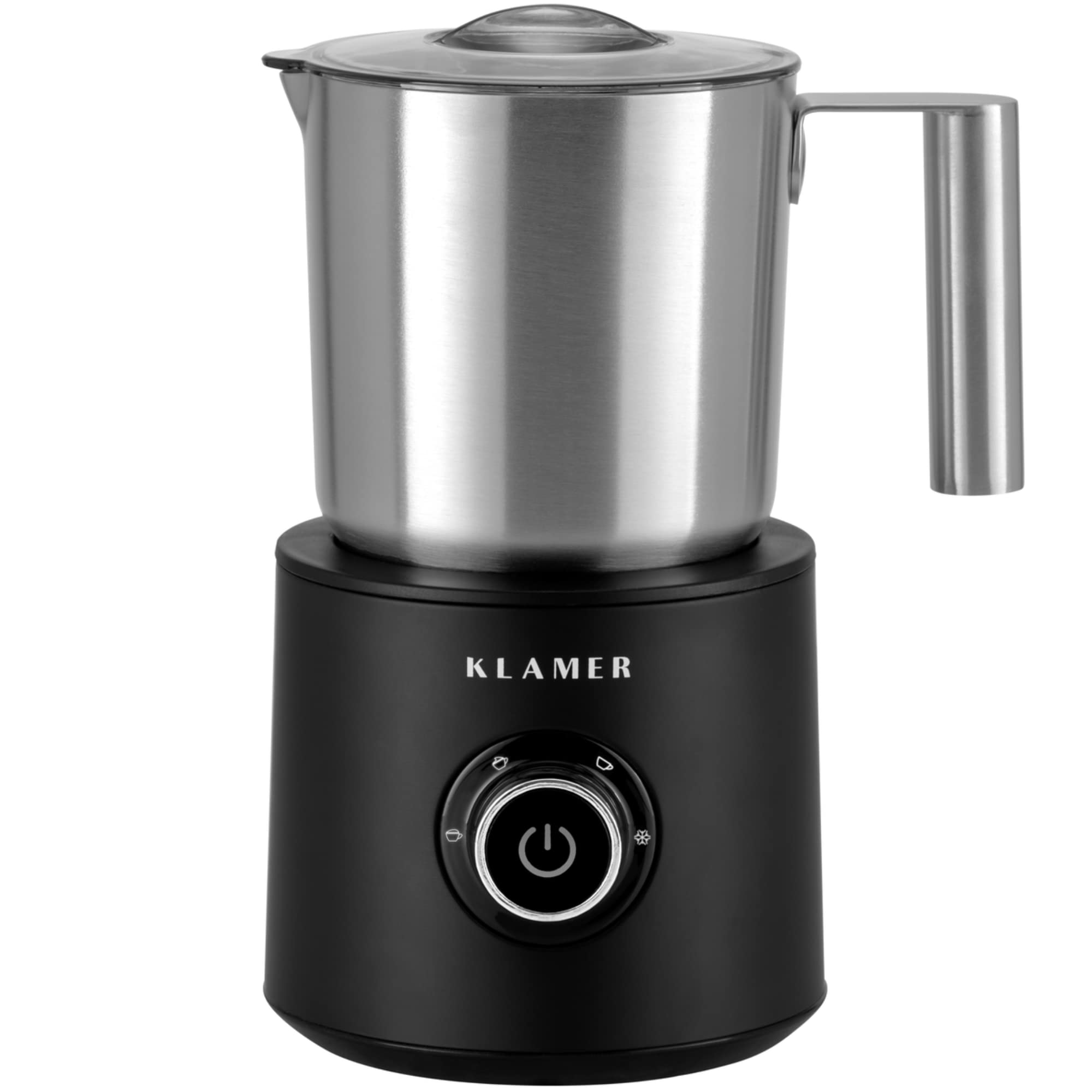 کف شیر ساز کلامر آلمان، کفگیر شیر برقی (250/500 میلی لیتر)، فوم شیر سرد و گرم برای کاپوچینو، شکلات داغ و شیک پروتئینی، شیر باریستا، استیل ضد زنگ، 500 وات