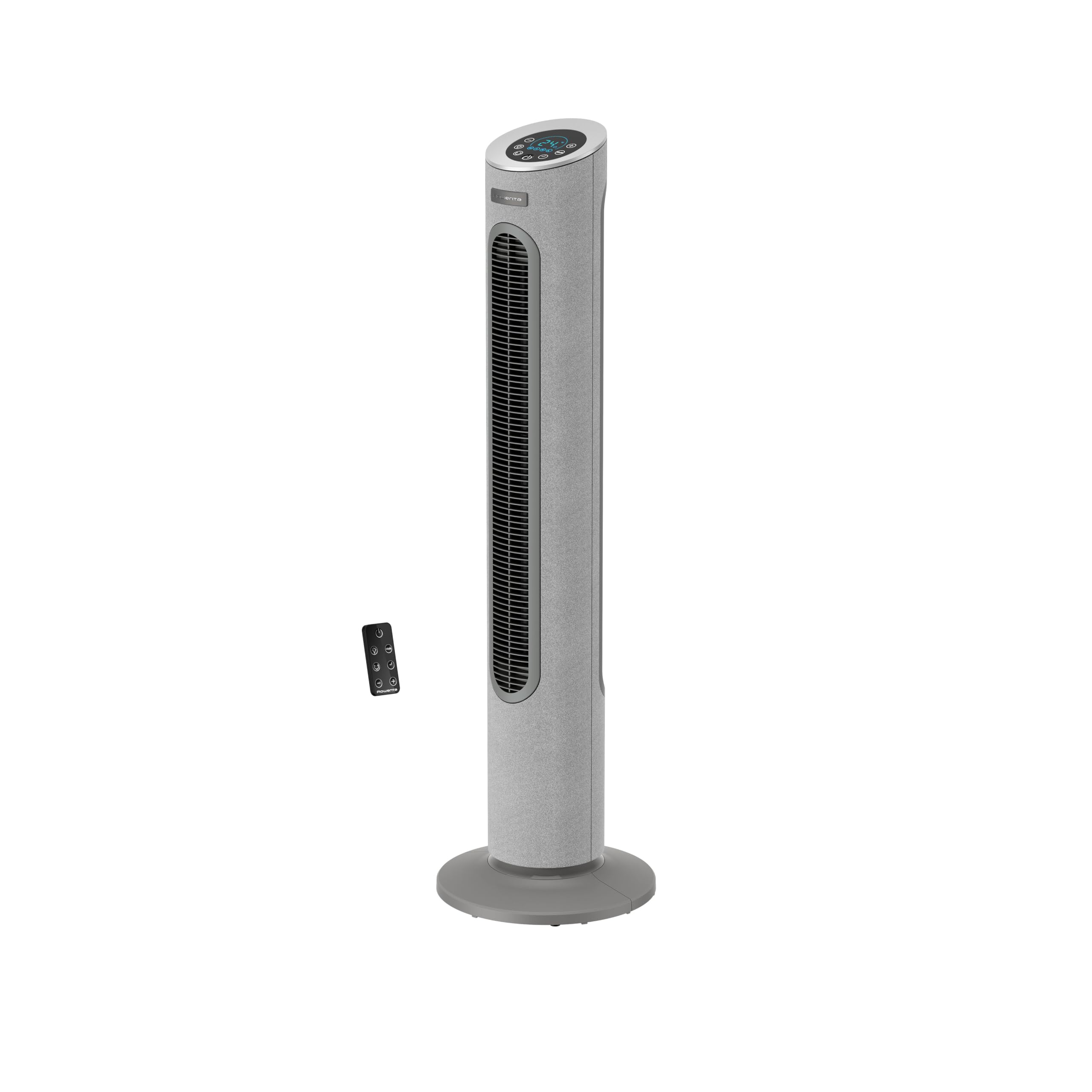 پنکه ایستاده Rowenta Eole Home، تنها ۴۰ دسی‌بل (A) در کمترین سرعت، کم‌مصرف، ۷ سرعت/۳ حالت، تایمر، کنترل از راه دور، خاکستری، VU6980F0 40 دسی‌بل/ ۷ سطح سرعت / کنترل از راه دور