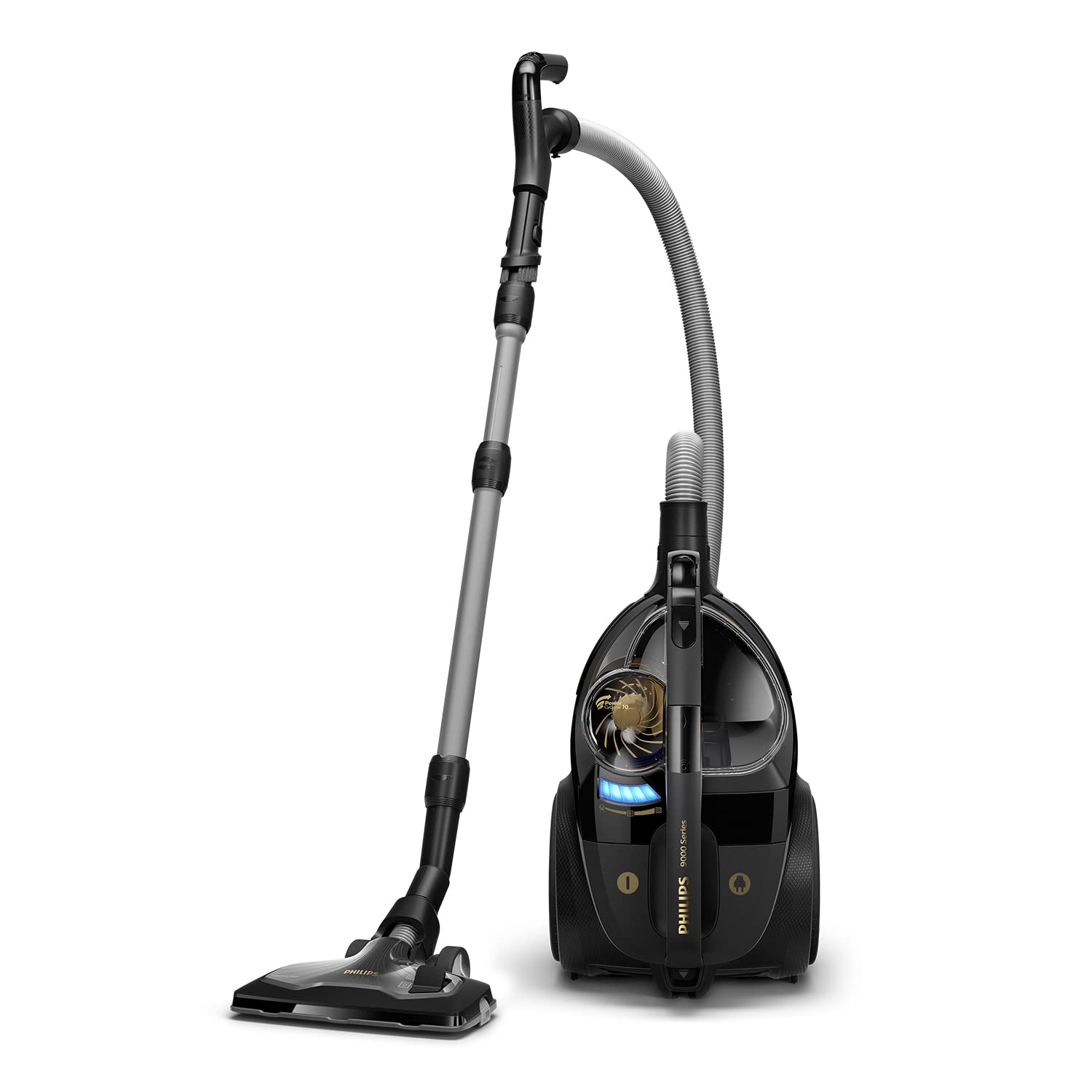 جارو برقی بدون کیسه فیلیپس سری 9000 PHILIPS – 900 وات، برای انواع کف، با فیلتر آلرژی H13 و نازل TriActive Ultra (XB9154/09)