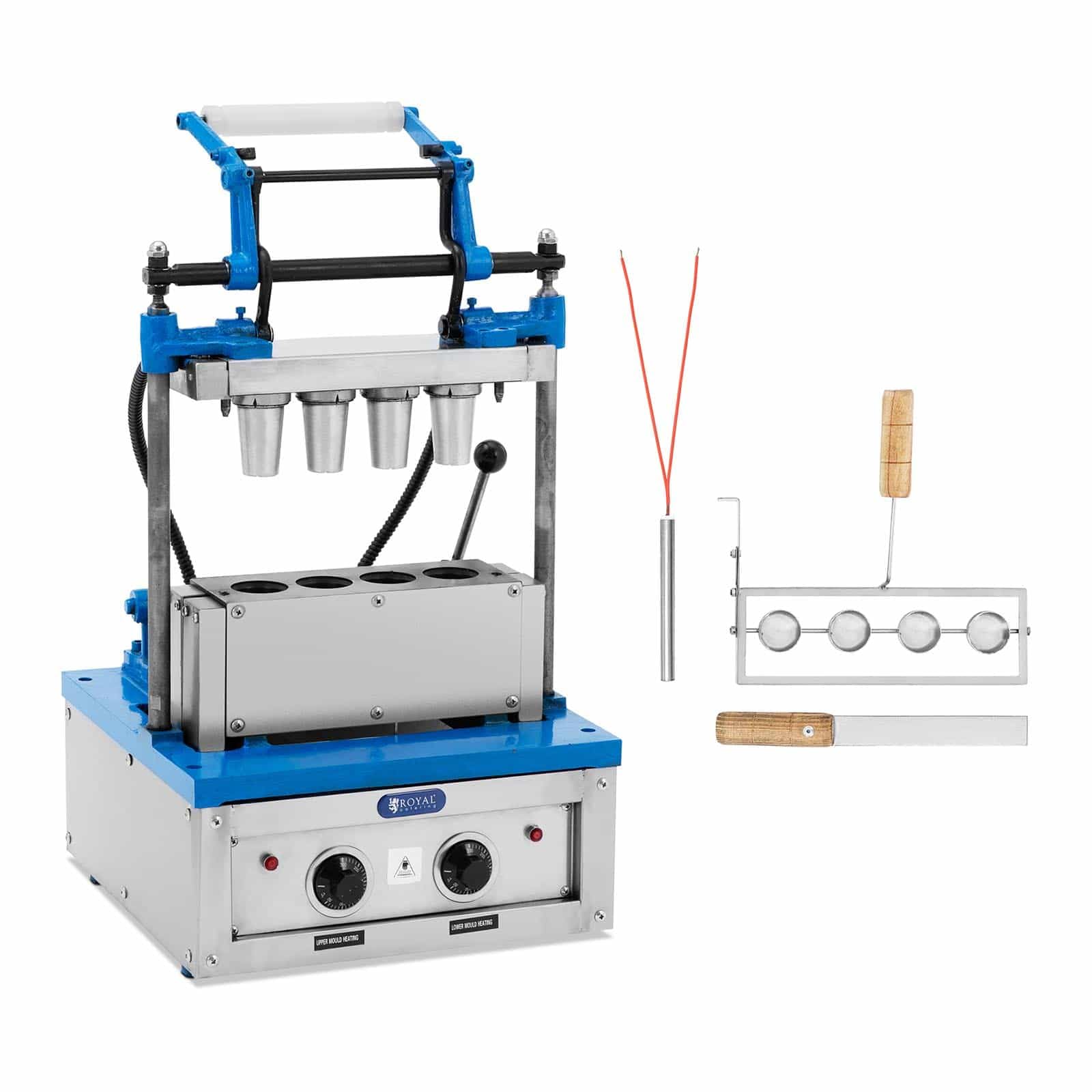 دستگاه وافل ساز بستنی قیفی رویال کترینگ آلمان RC_WMS_13 دستگاه وافل ساز برای بستنی قیفی 100-120 وافل در ساعت 55 x 70 میلی متر 2400 وات دستگاه وافل ساز بستنی قیفی بستنی ساز قیفی دستگاه بستنی ساز قیفی