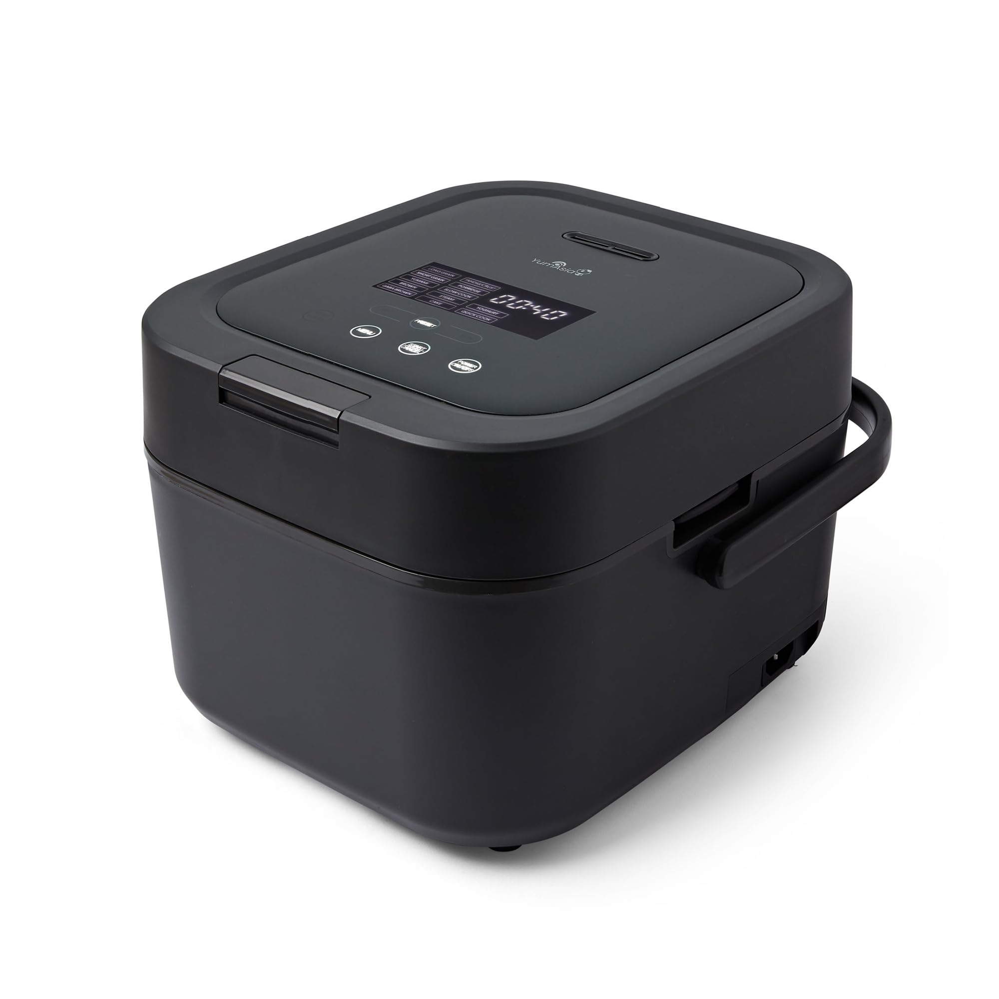 پلوپز یام آسیا انگلستان Yum Asia Hotaru با گرمایش القایی UMAI (IH) و کاسه سرامیکی (3 فنجان، 0.54 لیتر)، 7 عملکرد پخت برنج، 5 عملکرد مولتی پز، صفحه نمایش LED، دوشاخه EU 220-240 ولت (خاکستری خاکستری)