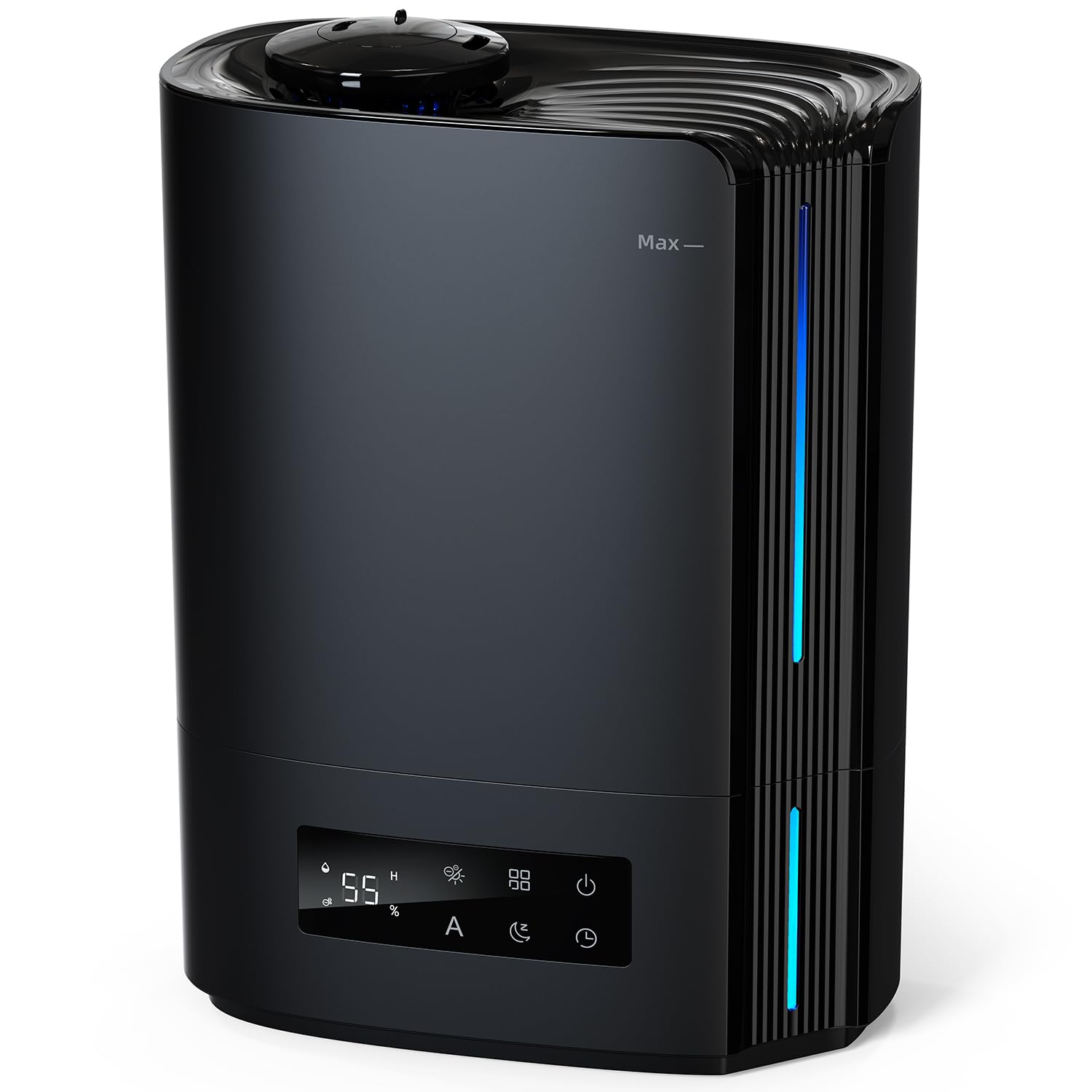 رطوبت ساز AROEVE 6L برای اتاق خواب، پخش کننده رایحه، رطوبت ساز اولتراسونیک از بالا برای اتاق کودک، گیاهان، رطوبت ساز بی صدا 60 ساعته، کنترل رطوبت هوشمند، مشکی